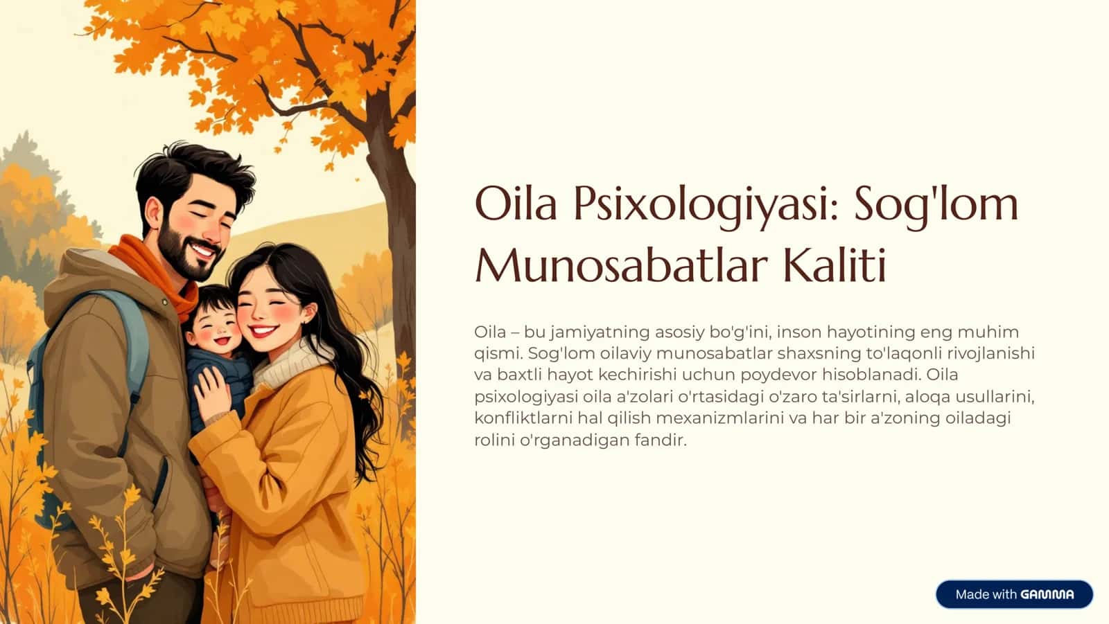 Oilaviy munosabatlar 1