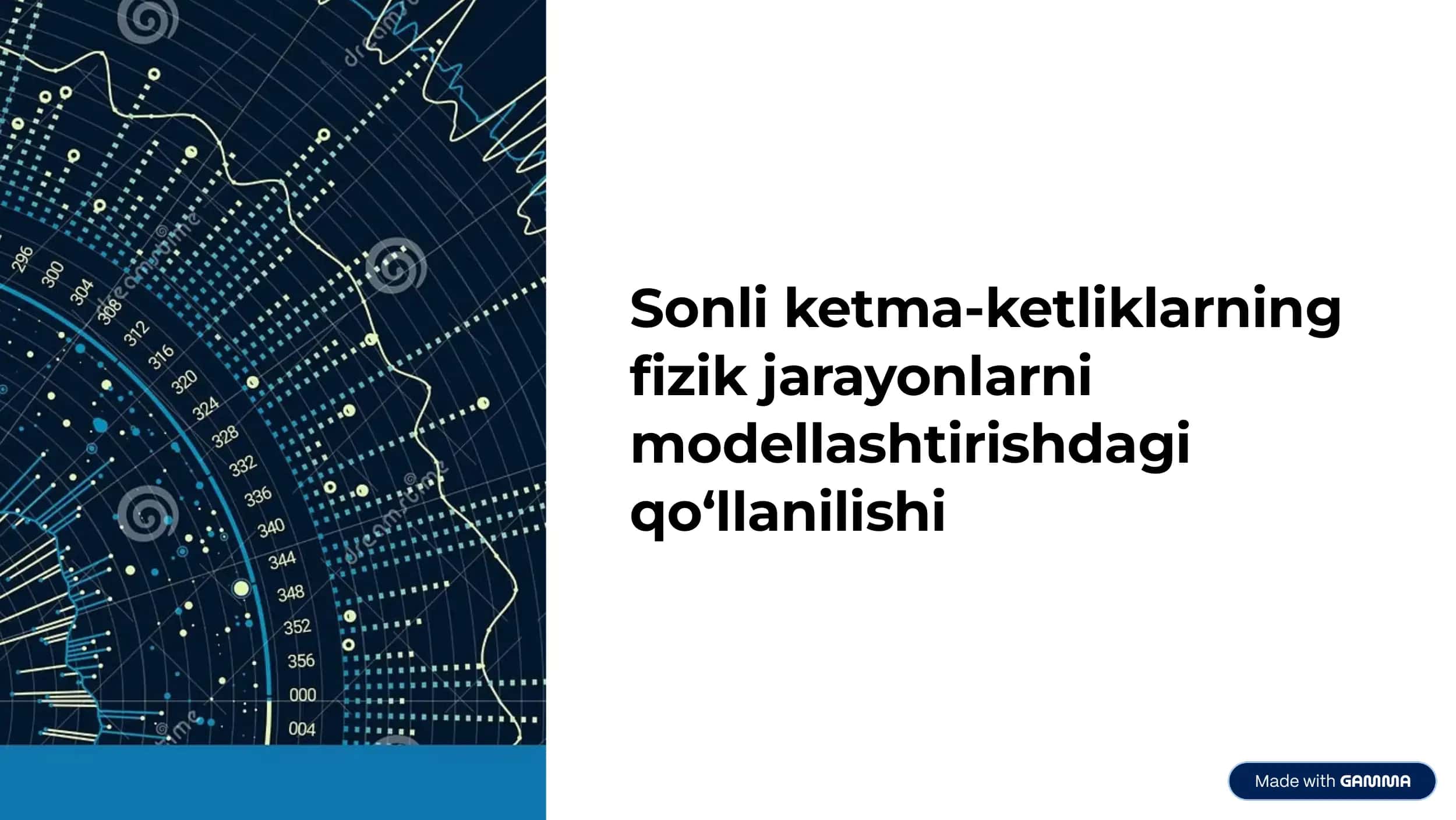 Fizik jarayonlarni modellashtirish 1