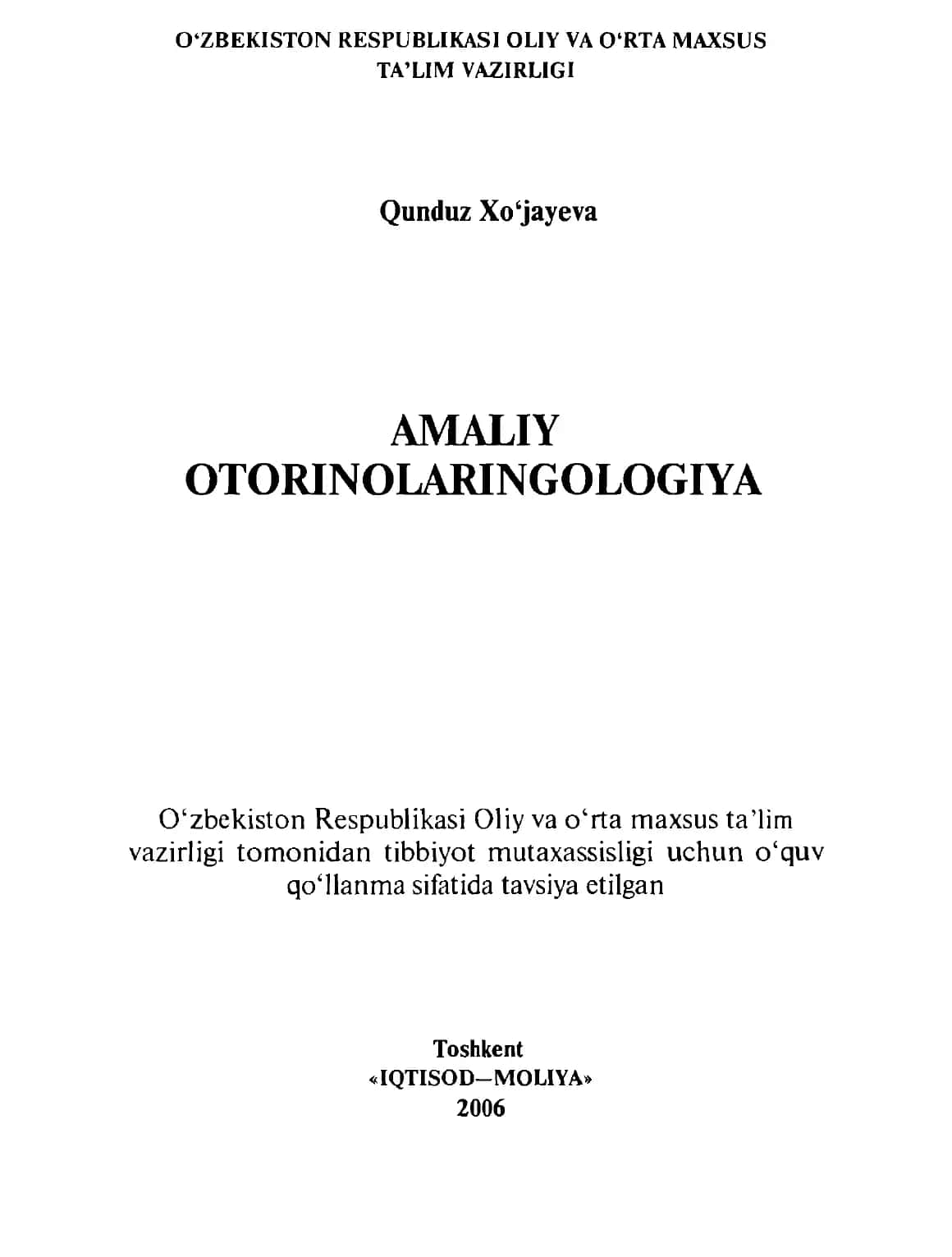 AMALIY OTOMN OLARINGOLOGIYA 1