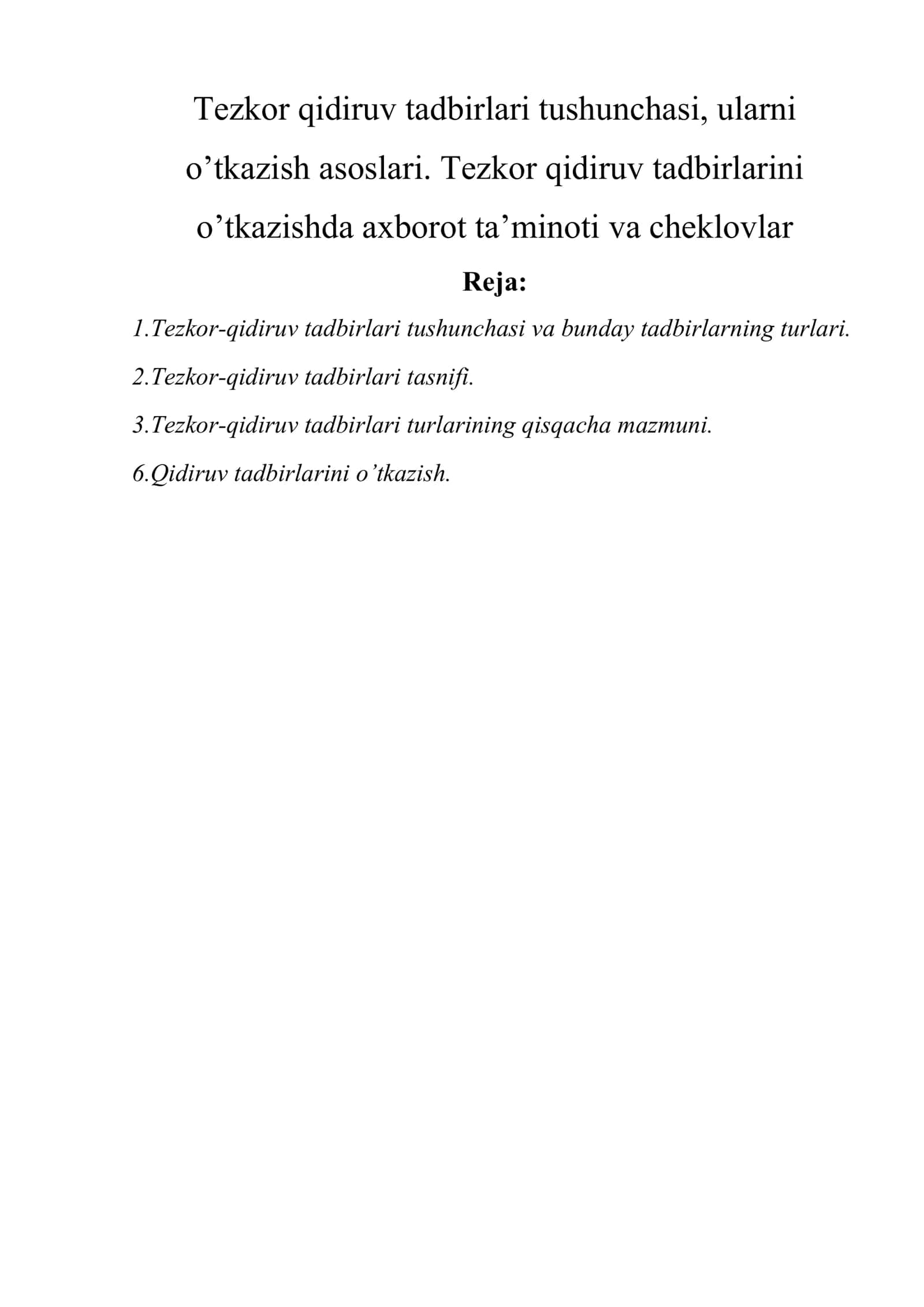 Tezkor qidiruv tadbirlari 1