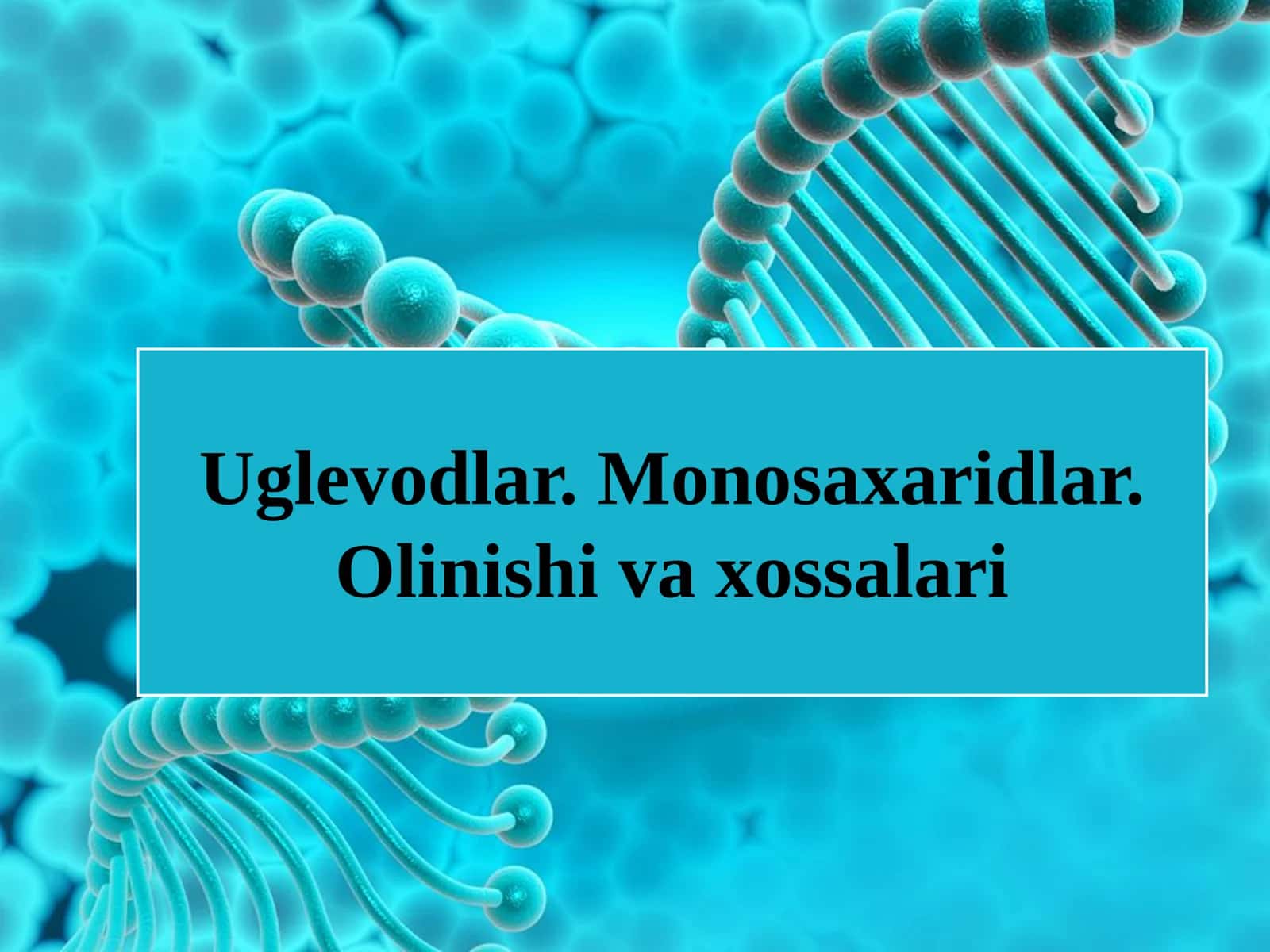 Kimyo: “Uglevodlar va Monosaxaridlar” Taqdimot FREE 1