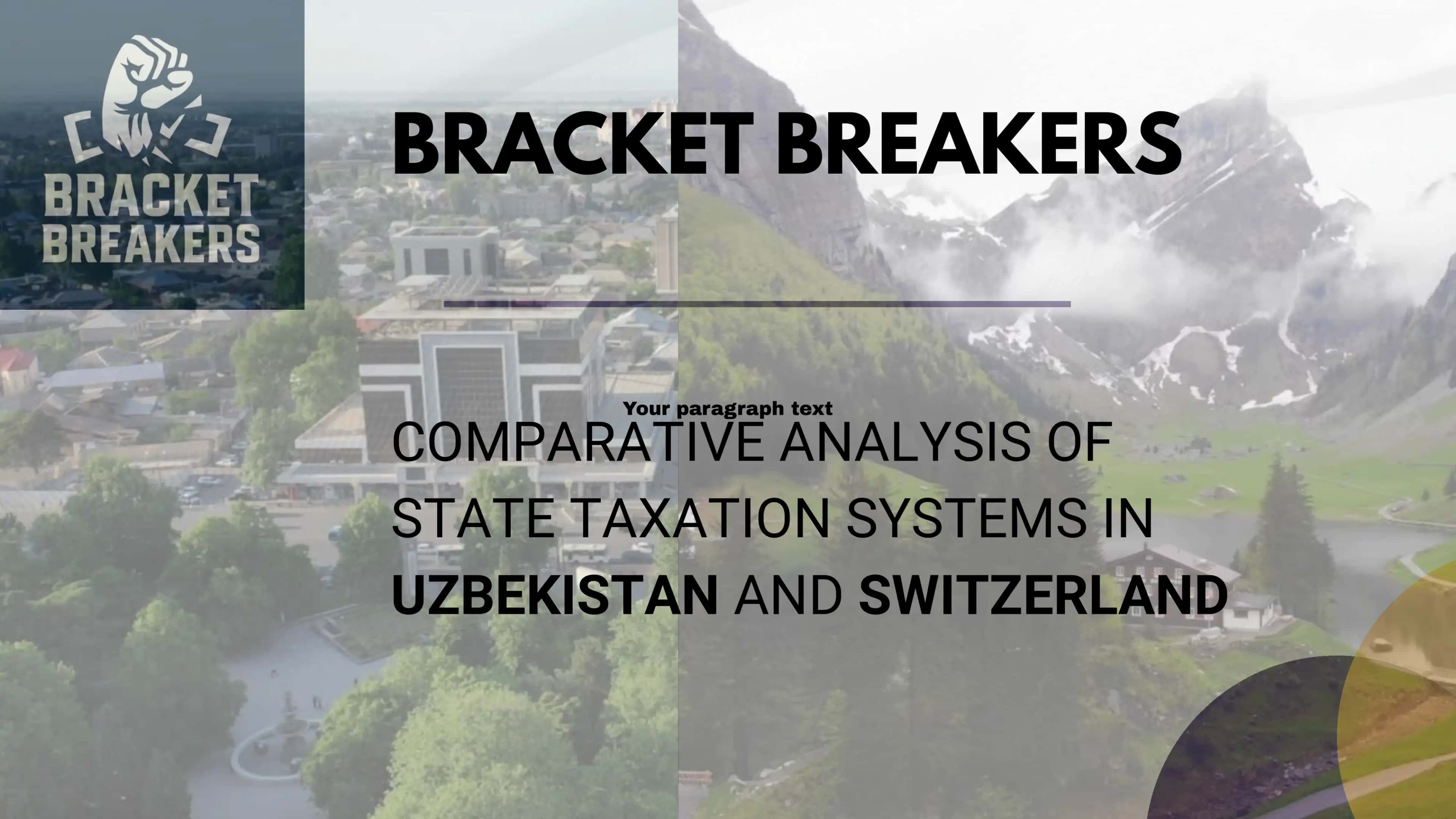 COMPARATIVE ANALYSIS OF STATE TAXATION SYSTEMS IN UZBEKISTAN AND SWITZERLAND 1