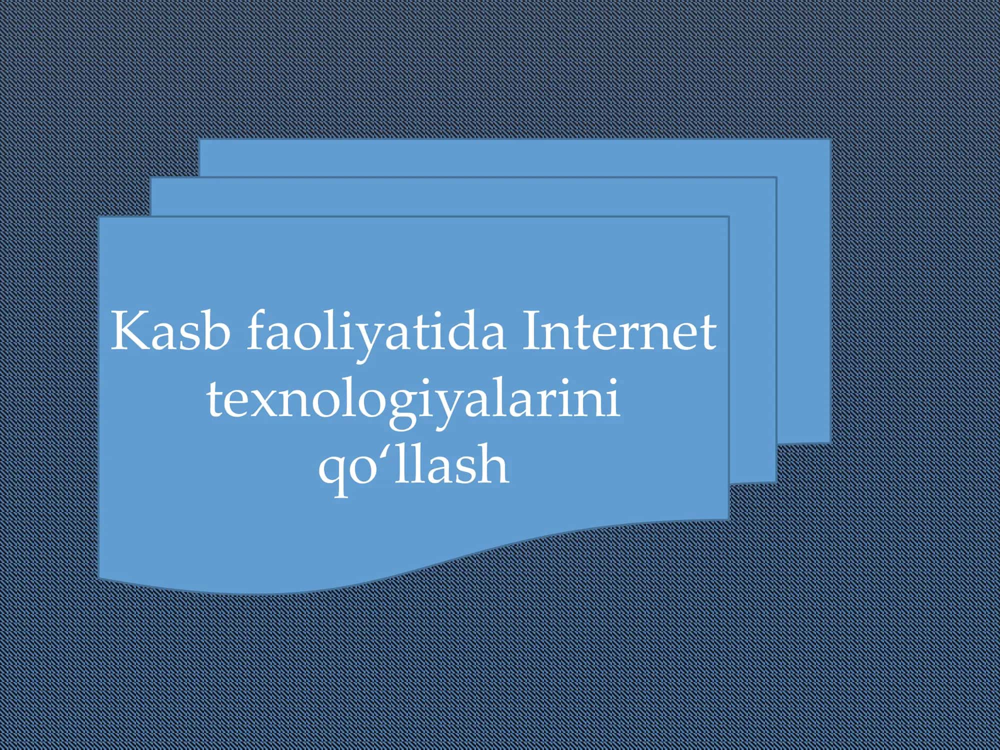 Axborot texnologiyalari 1