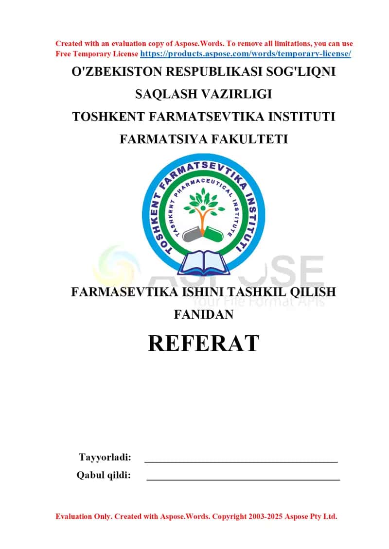 “Iste’molchilarning huquqlarini himoya qilish to‘g‘risida”gi Qonun va uning ahamiyati. Referat 8 bet. 1