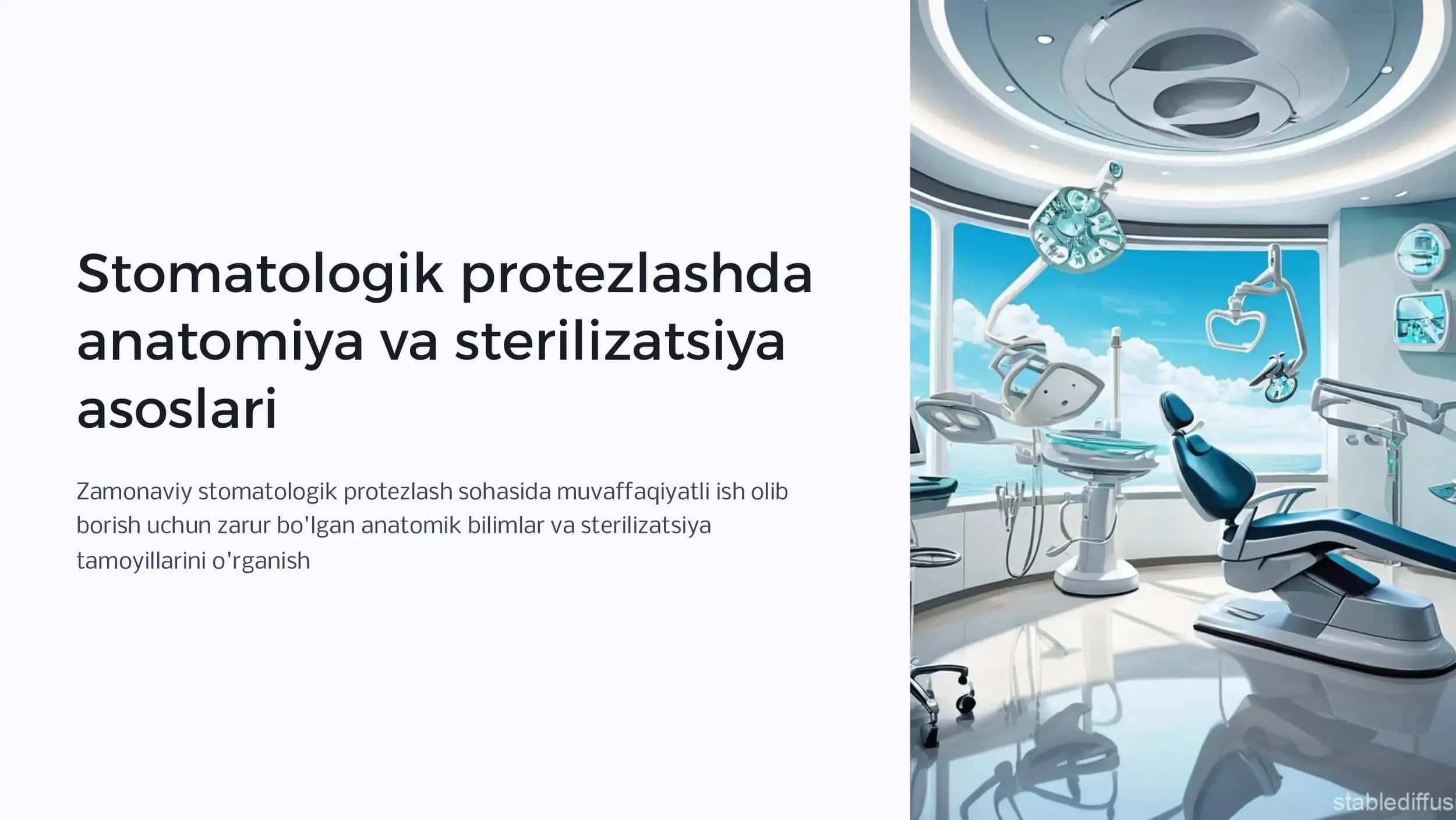 Stomatologik protezlashda anatomiya va sterilizatsiya asoslari 1