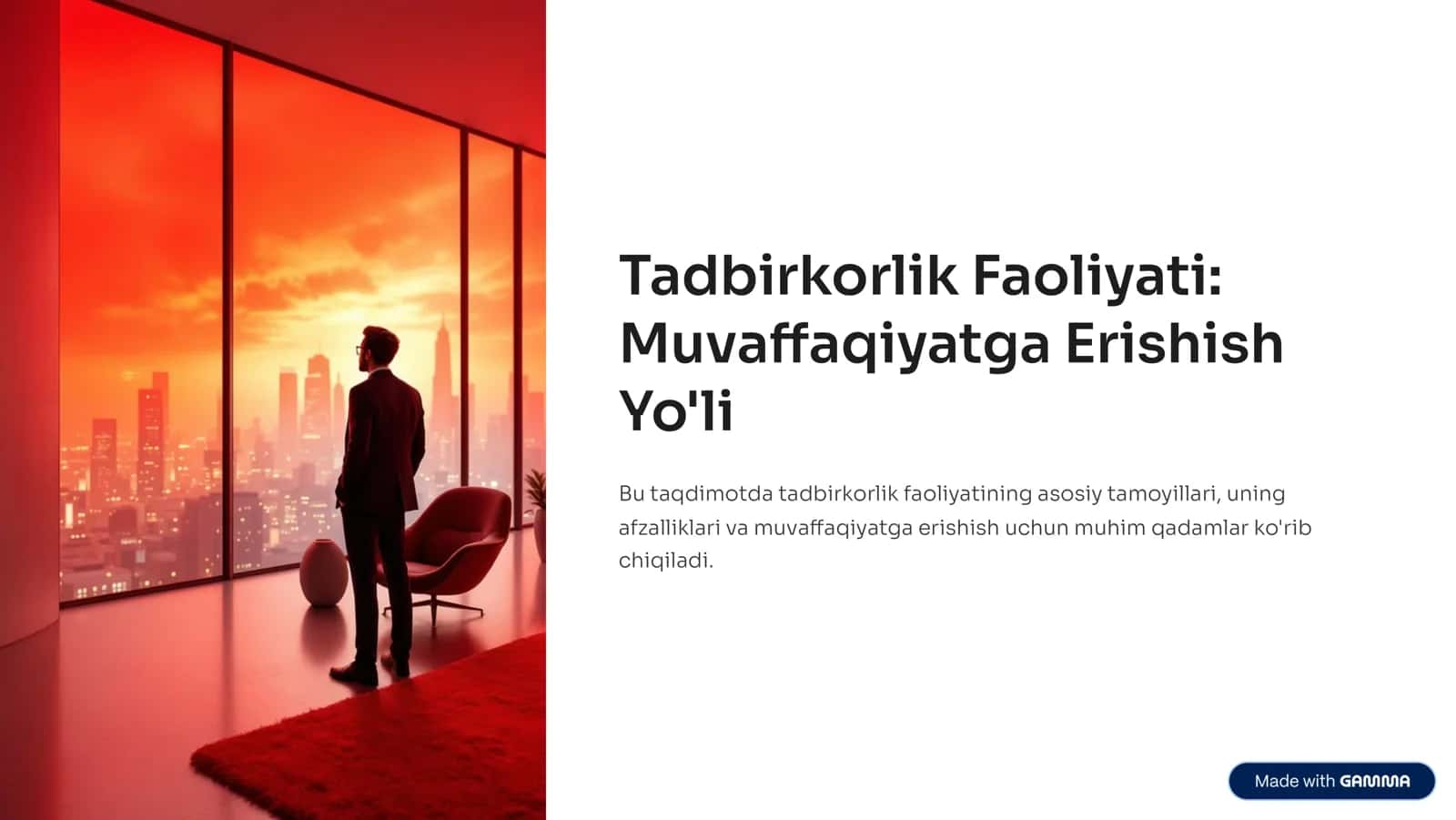Tadbirkorlik Faoliyati: Muvaffaqiyatga Erishish Yo'li 1