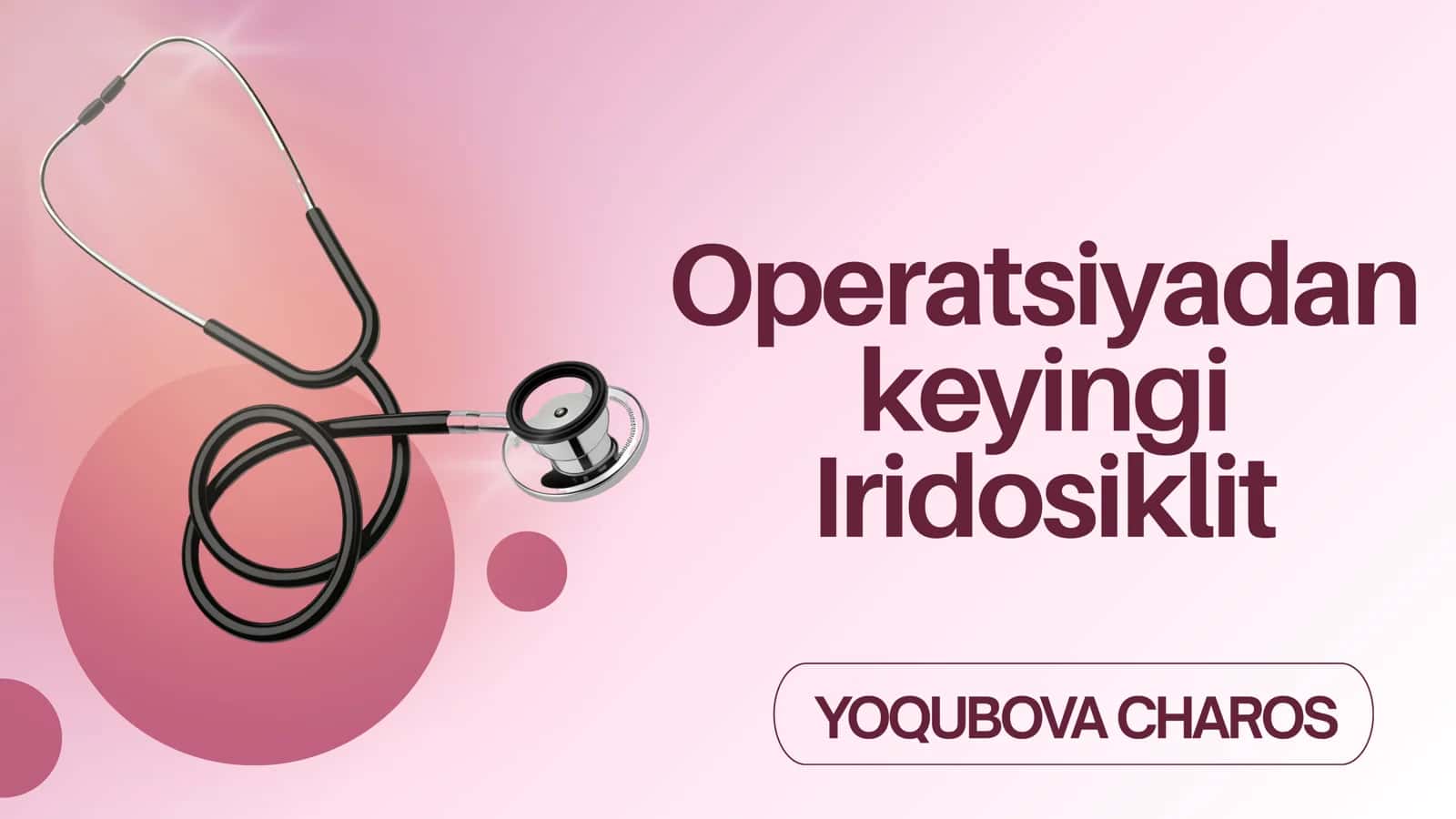 Operatsiyadan keyingi Iridosiklit 1