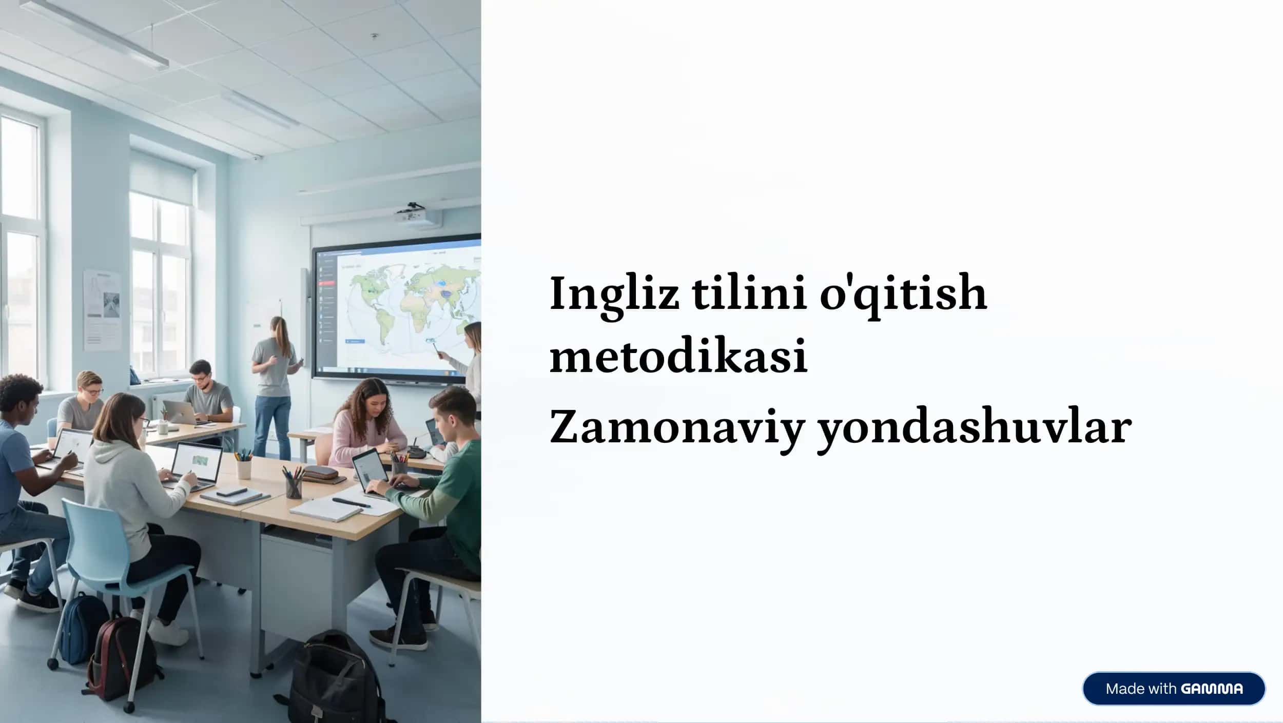 Ingliz tilini o'qitish metodikasi 1