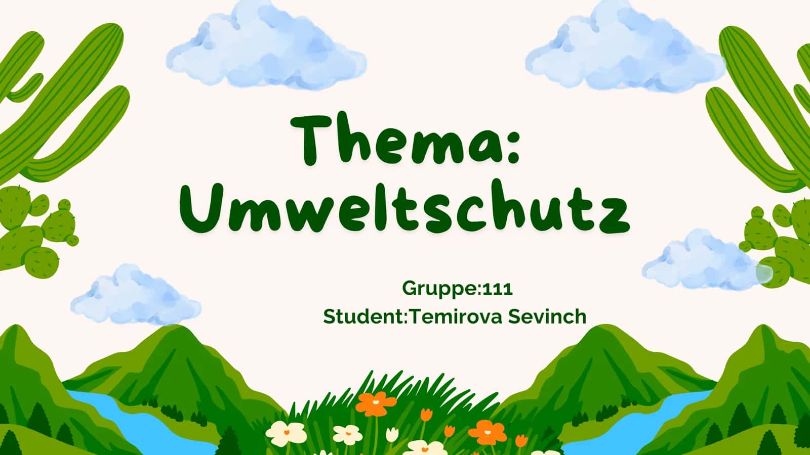 Thema: Umweltschutz 1