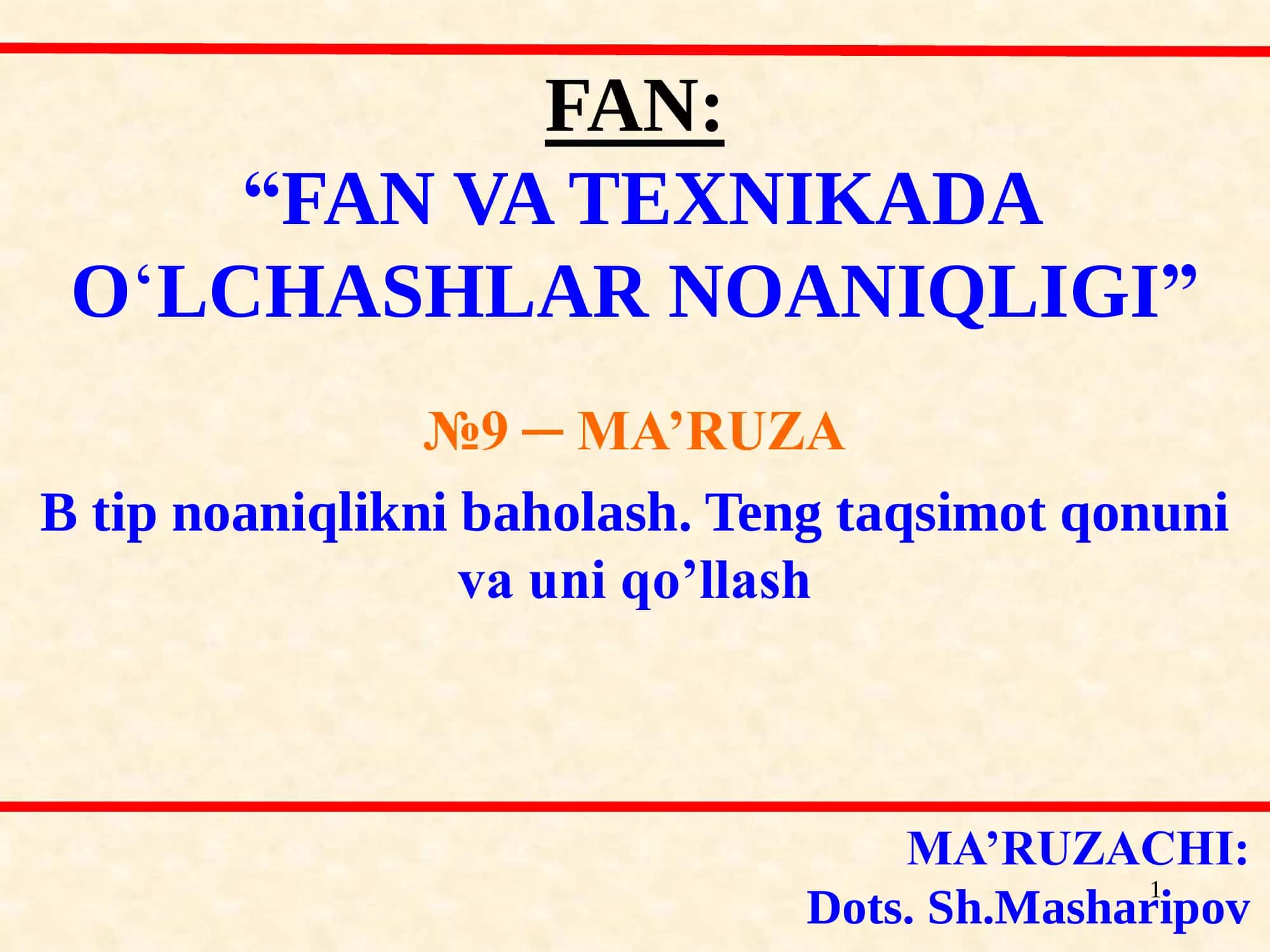 KАTTАLIK HАQIDАGI MАЪLUMOTNI EHTIMOLLIKLАRNING TOʼGʼRI BURChАKLI TАQSIMOT QONUNIYATIGА OLIB borish 1