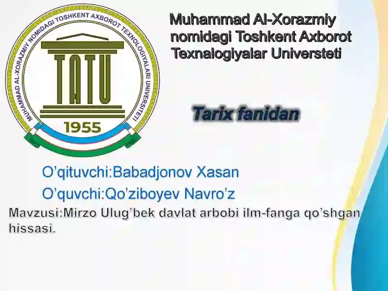 Mirzo Ulug’bekning siyosiy ishlari