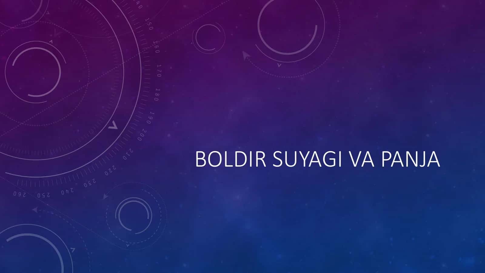 Boldir suyagi va panja 1