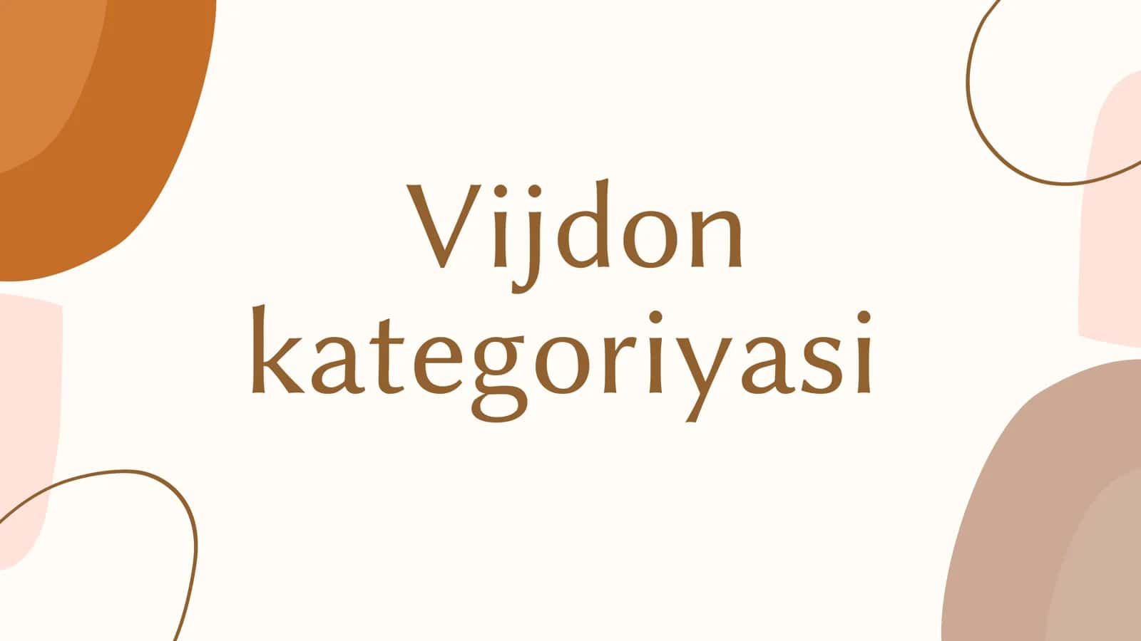 Vijdon kategoriyasi 1