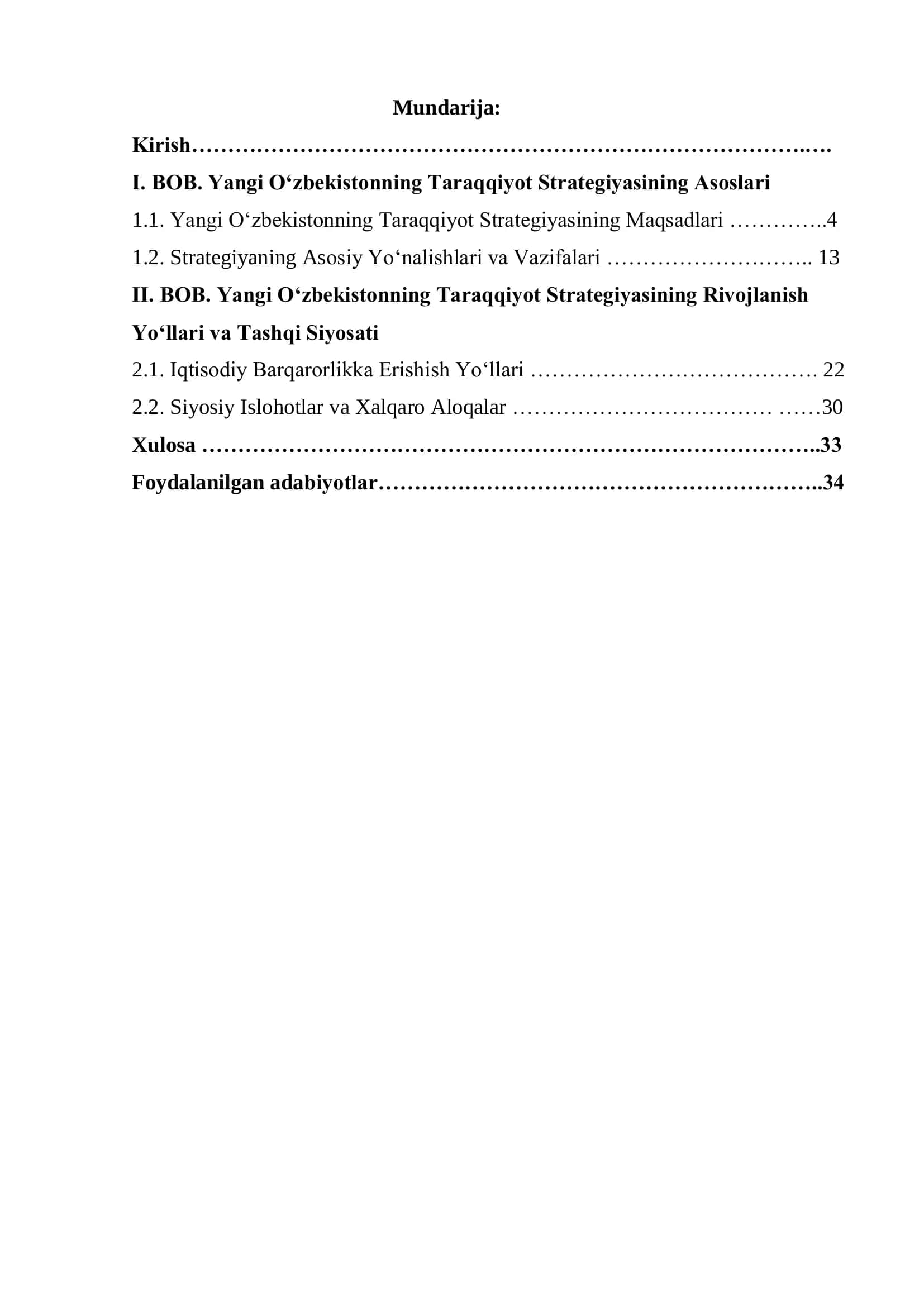 Yangi O‘zbekistonning Taraqqiyot Strategiyasi 1