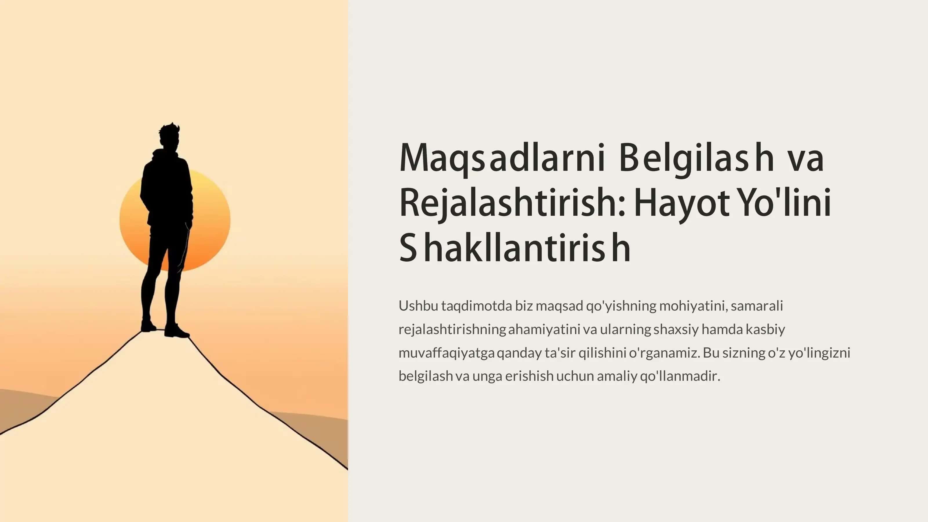 Maqsad qo'yishning mohiyati 1