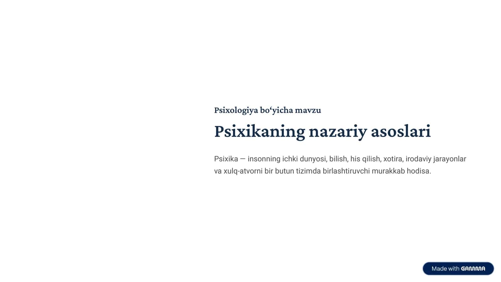 Inson ongining tarixiy taraqqiyoti 1
