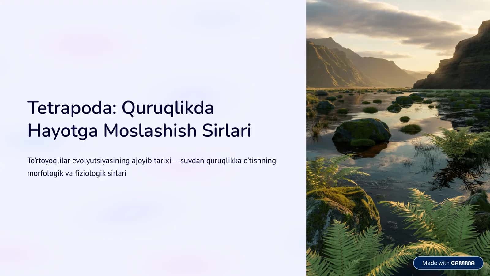 Tatrapoda: Quruqlikda Hayotga Moslashish Sirlari 1