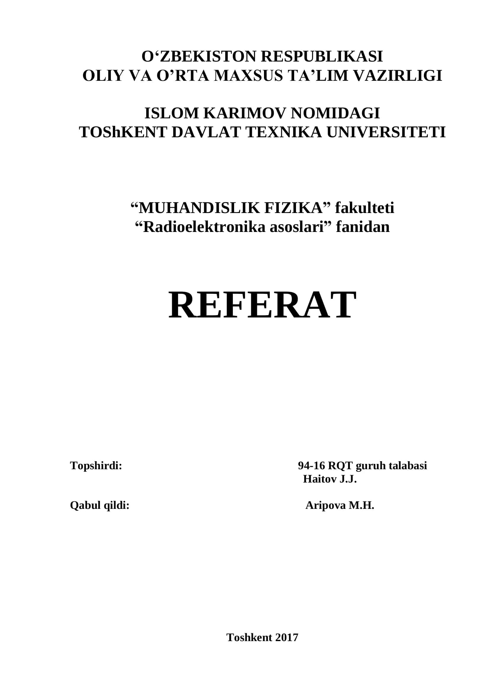 Antennalar va ularning turlari 1