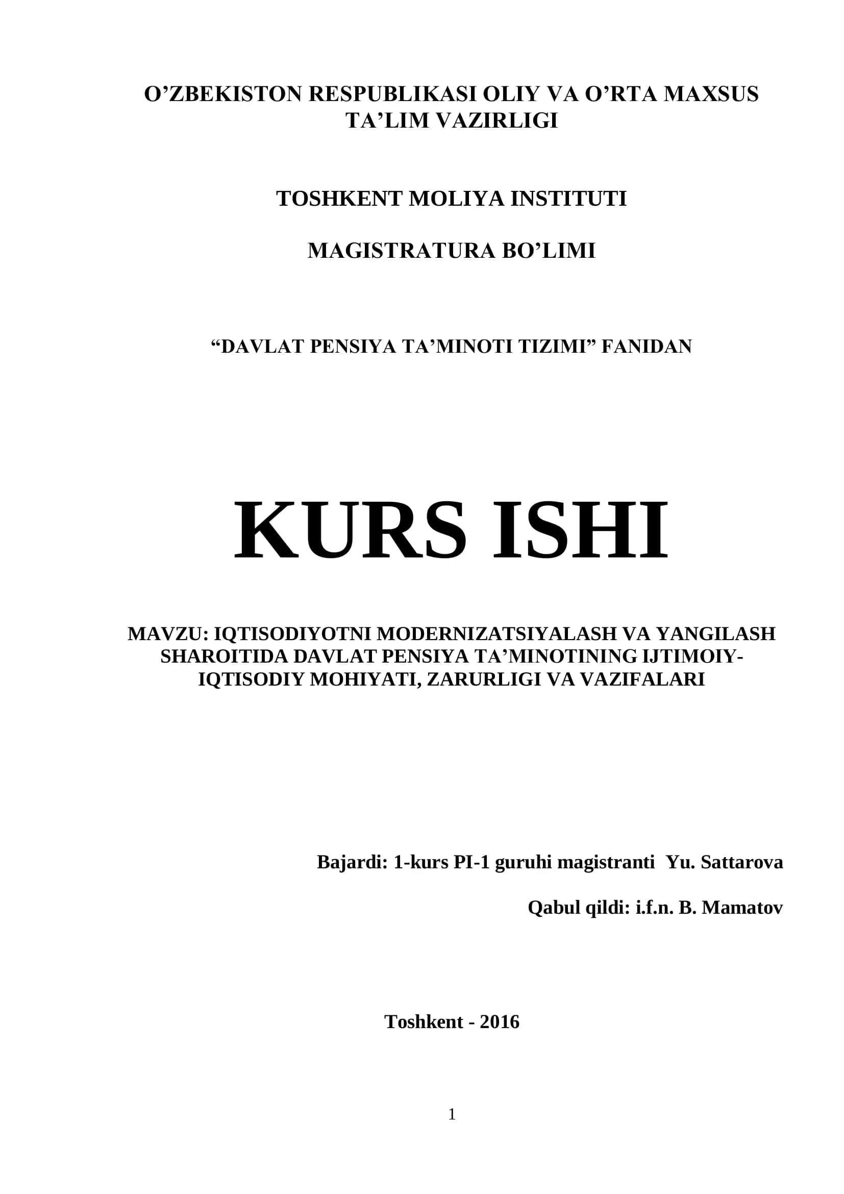 DAVLAT PENSIYA TA’MINOTI TIZIMI 1