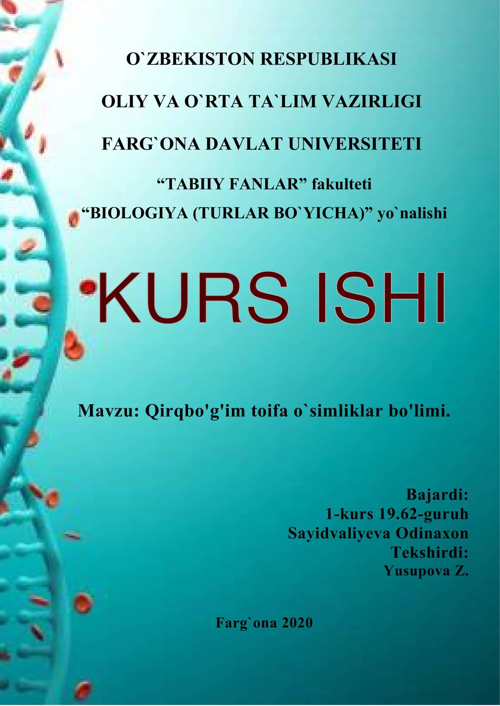 Qirqbo'g'im toifa o`simliklar bo'limi 1