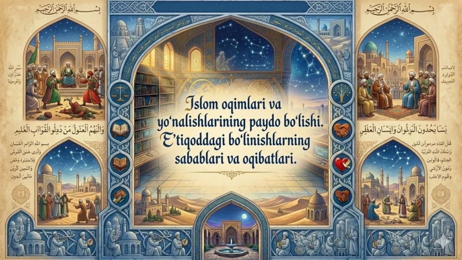 Islom oqimlari va yoʻnalishlarining paydo bo‘lishi dinshunoslik 1
