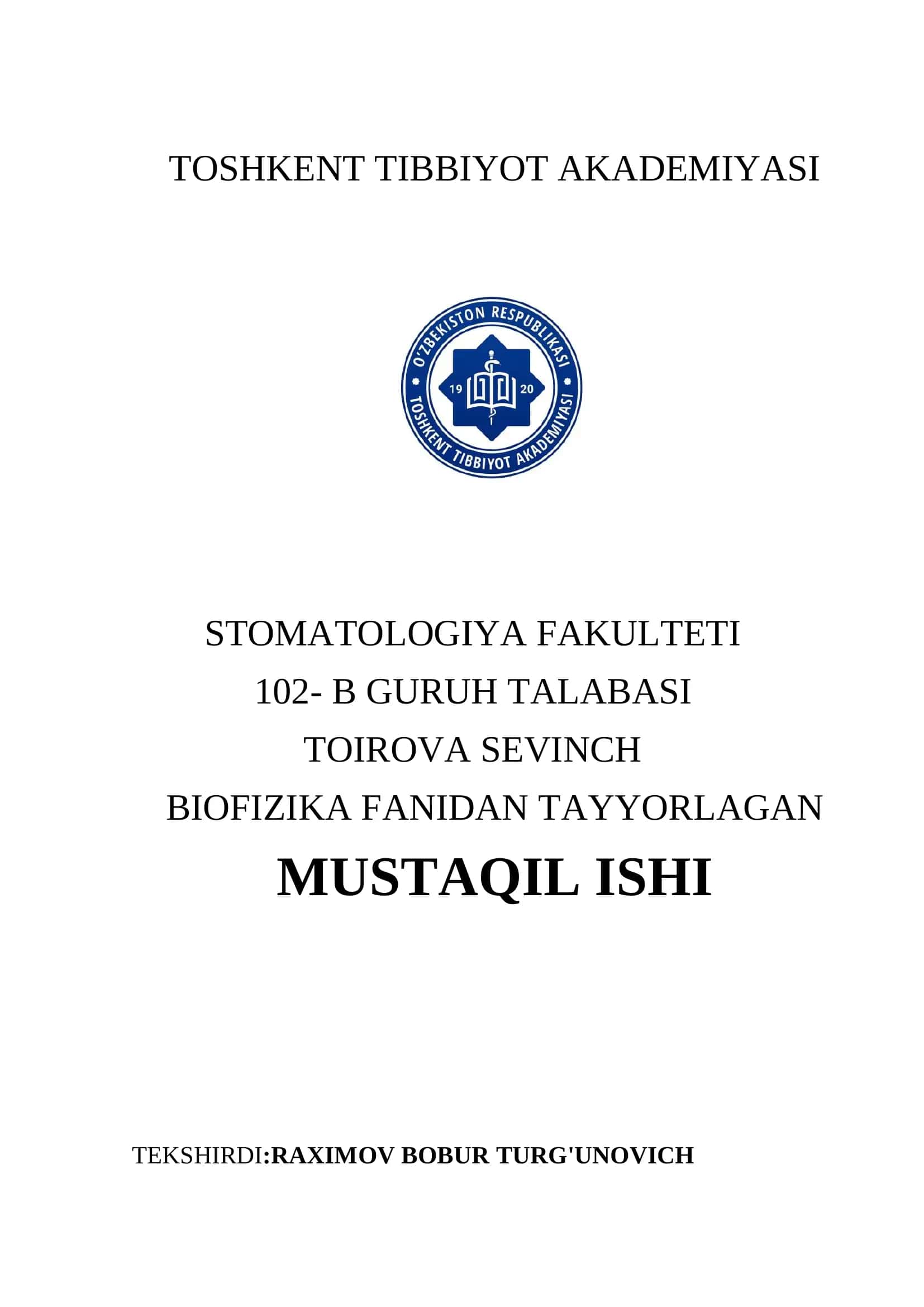 Biologik to‘qimalar va suyuqliklarning o‘zgarmas tokda elektr o‘tkazuvchanligi 1