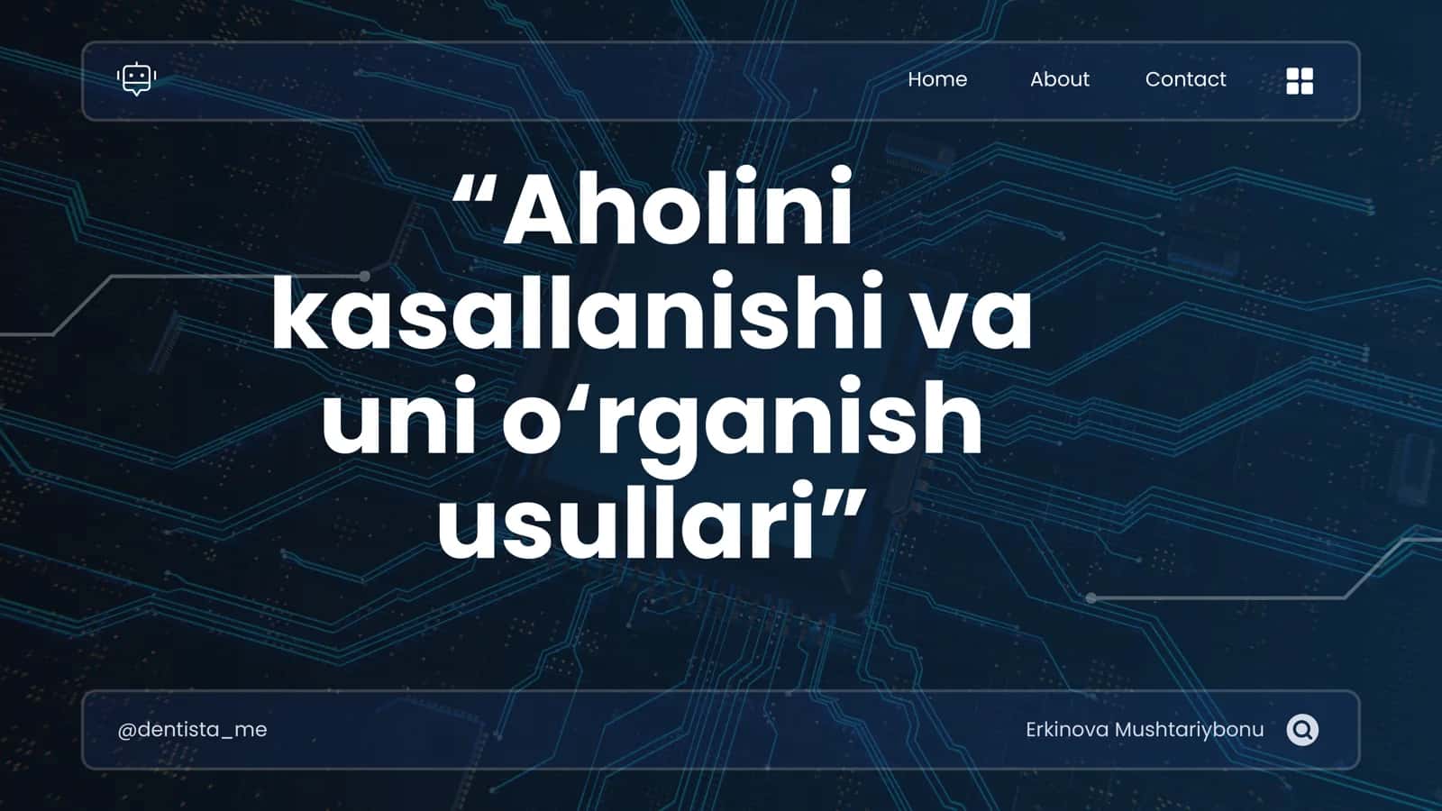 Aholini kasallanishi va uni o‘rganish usullari 1