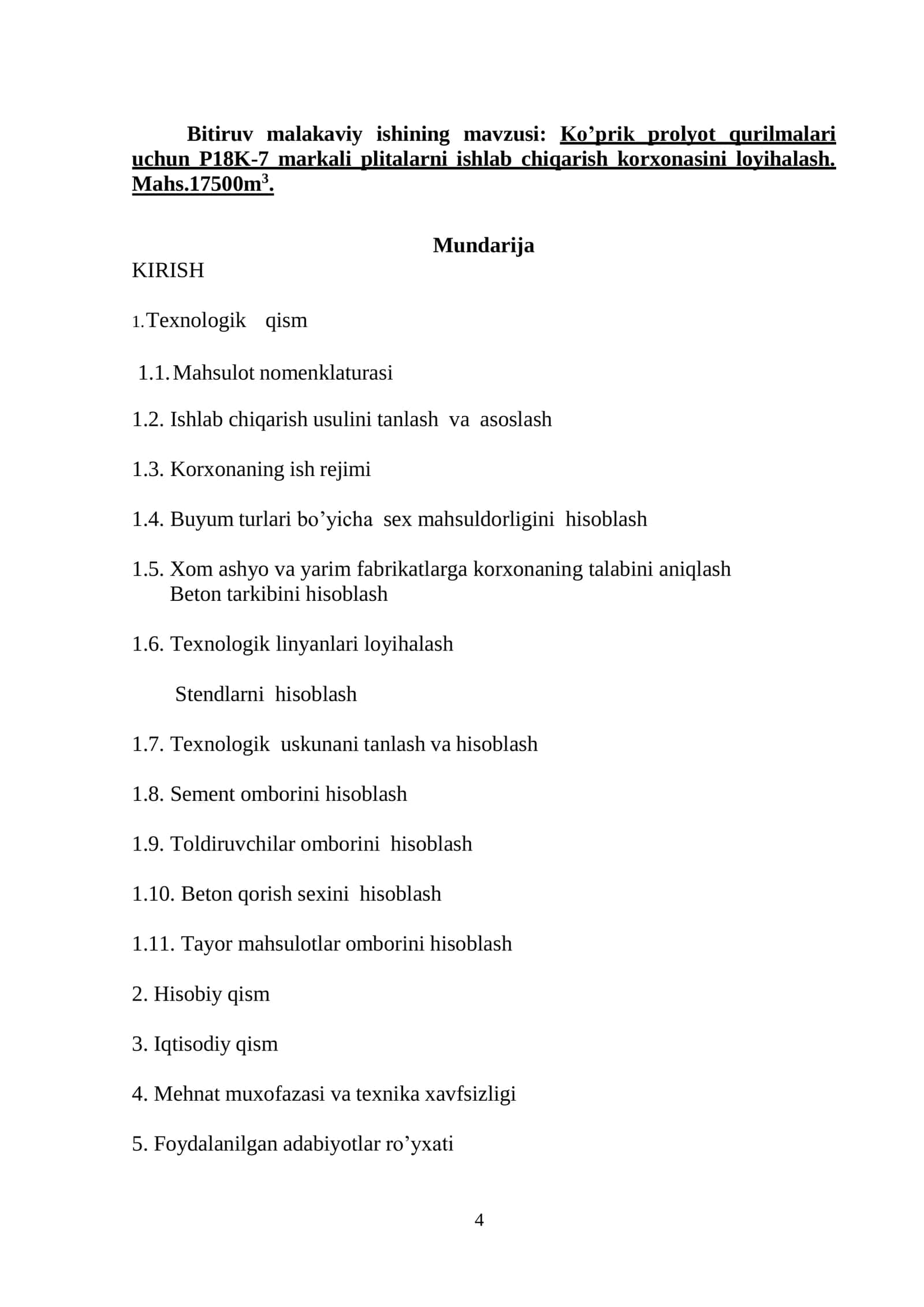 Ko’prik prolyot qurilmalari uchun P18K-7 markali plitalar 1