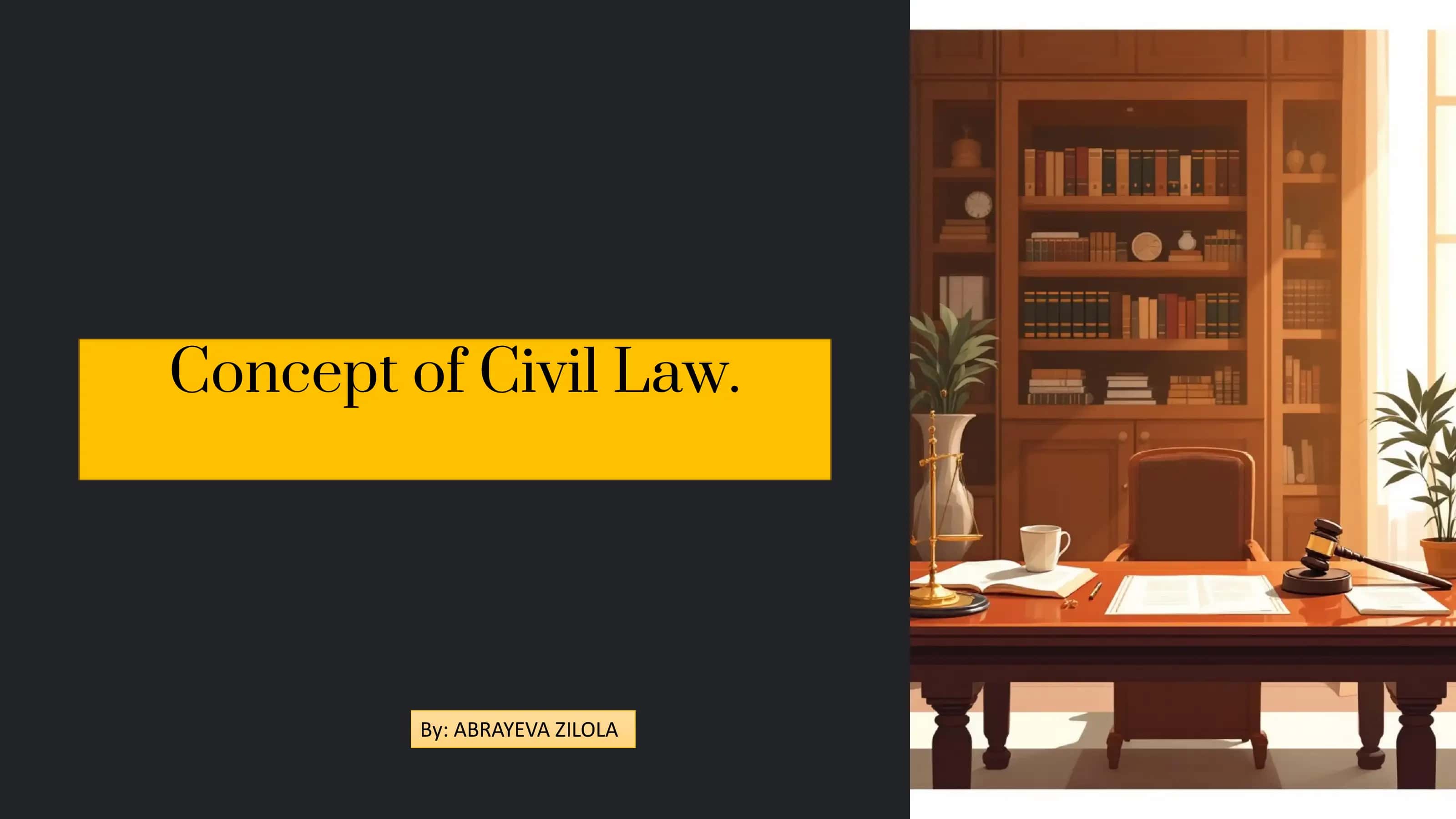 Concept of Civil Law 1
