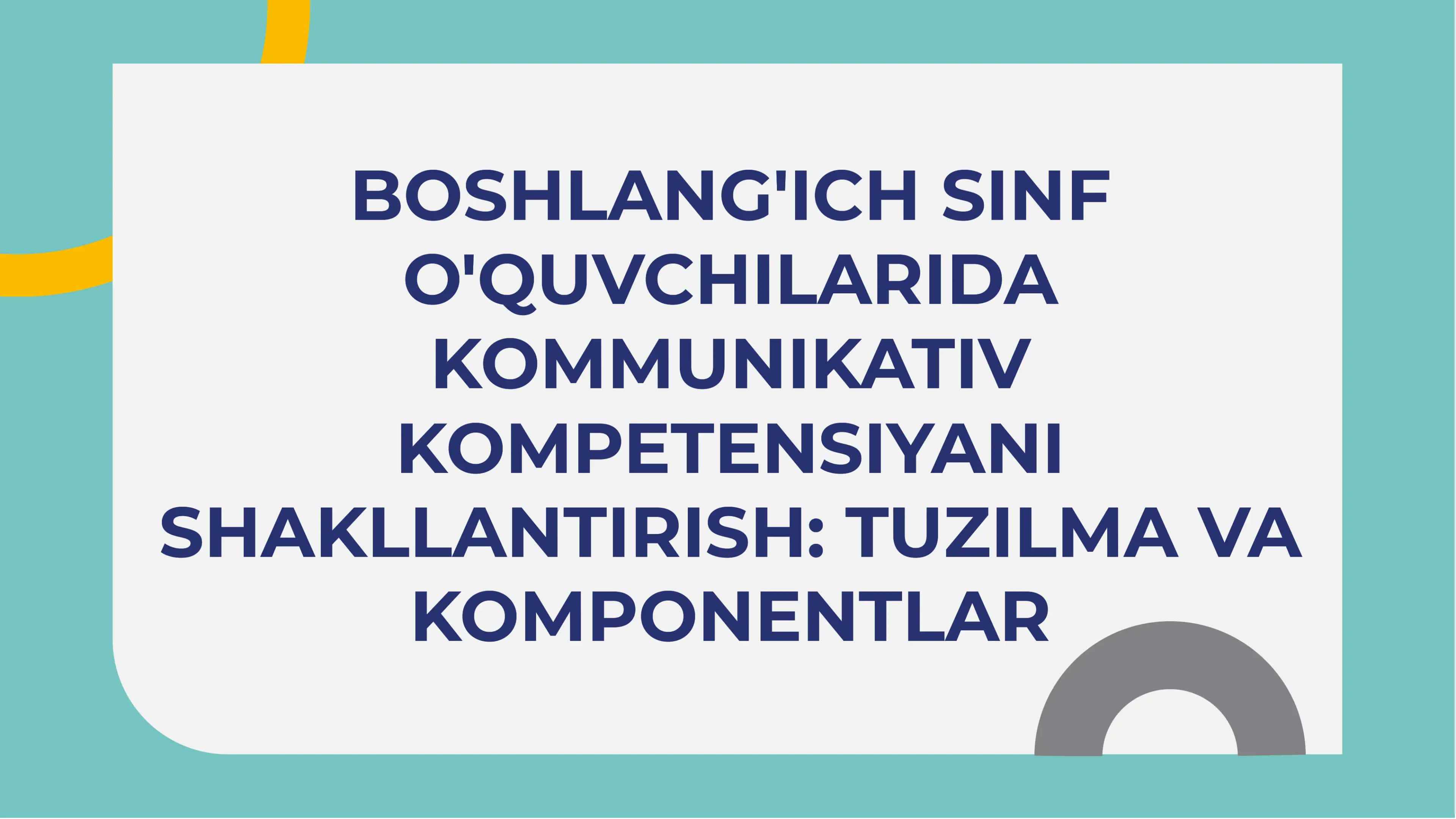 Kommunikativ kompetensiya 1