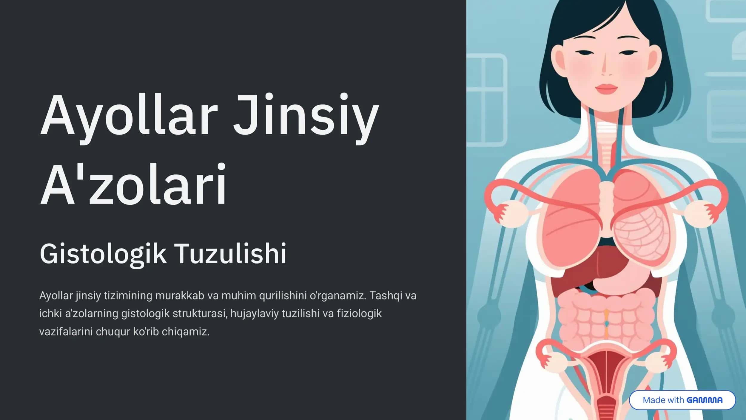 Ayollar Jinsiy A'zolari Gistologik Tuzulishi 1