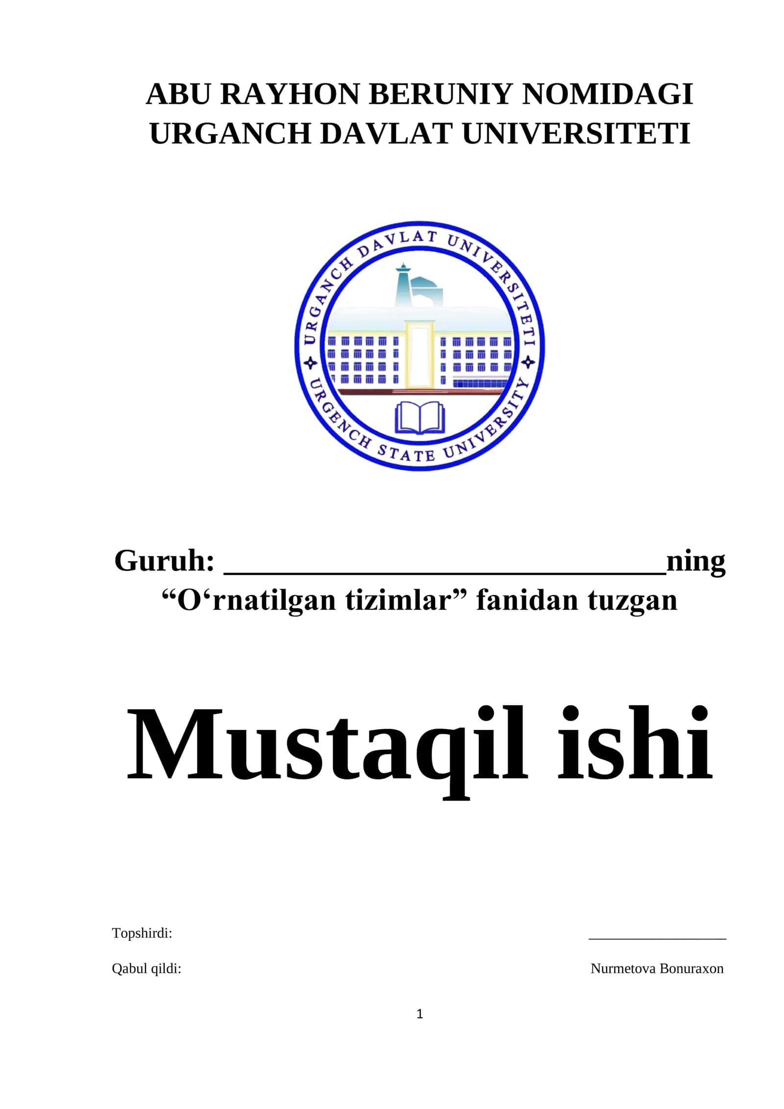 O'rnatilgan tizimlar. Fotoqarshilik. Yorug‘lik diodlarini yoqish yoki o‘chirish orqali yorug‘lik darajasiga ishlov berish. 1