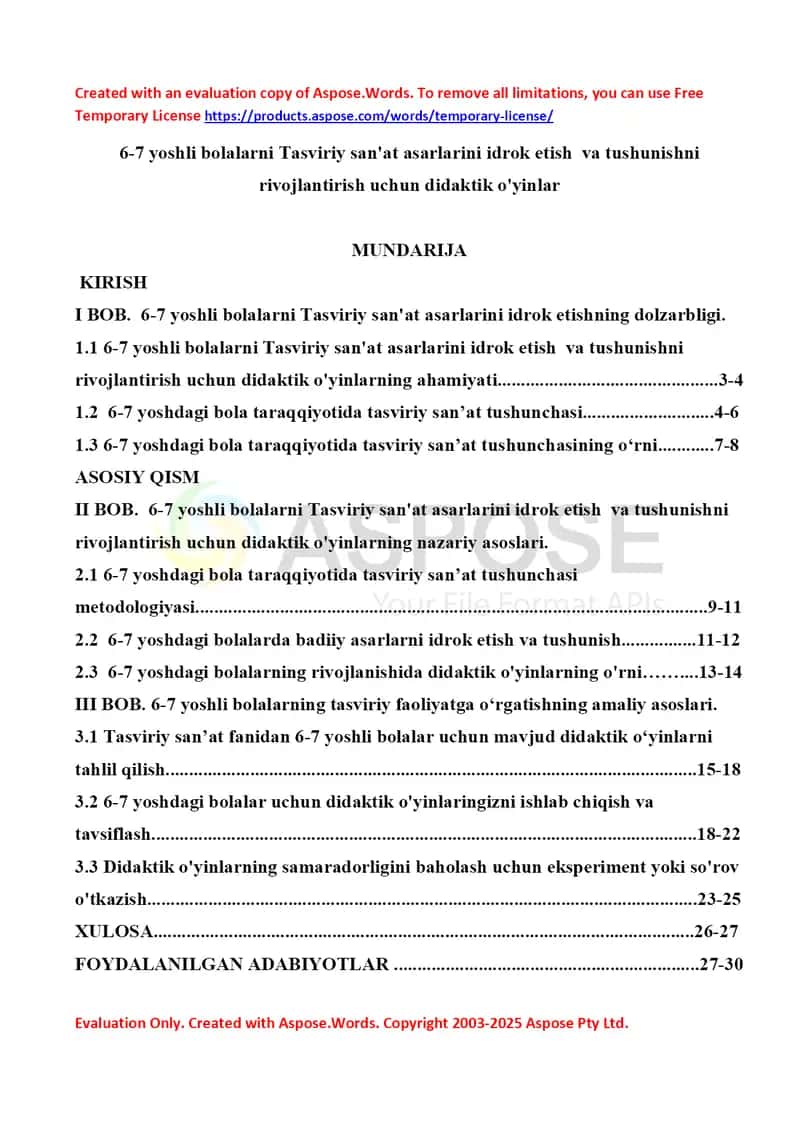 6-7 yoshli bolalarda tasviriy san’at asarlarini idrok etish va tushunishni rivojlantirish uchun didaktik o‘yinlar 1