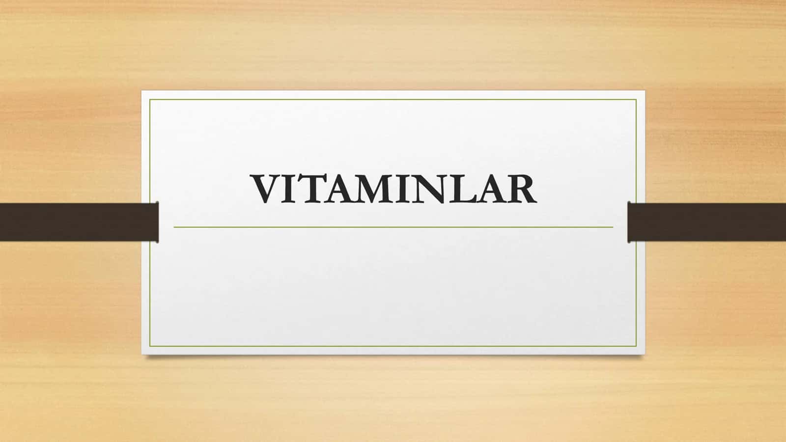 Vitamin( Farmakalogiya) 1