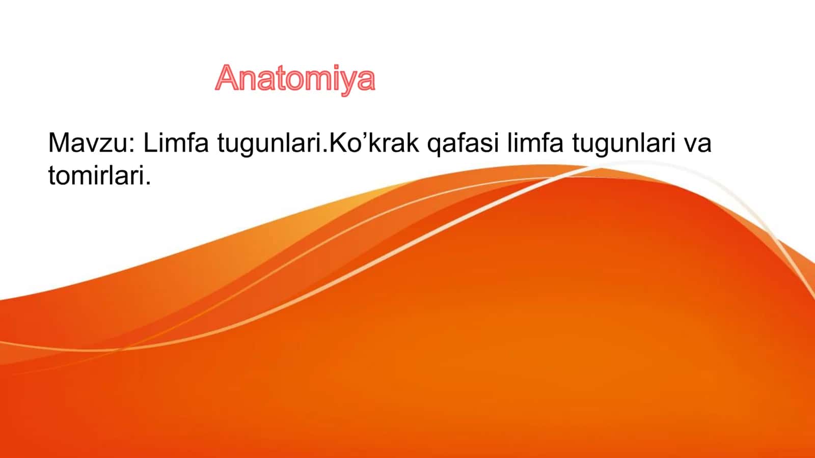 Limfa tugunlari 1