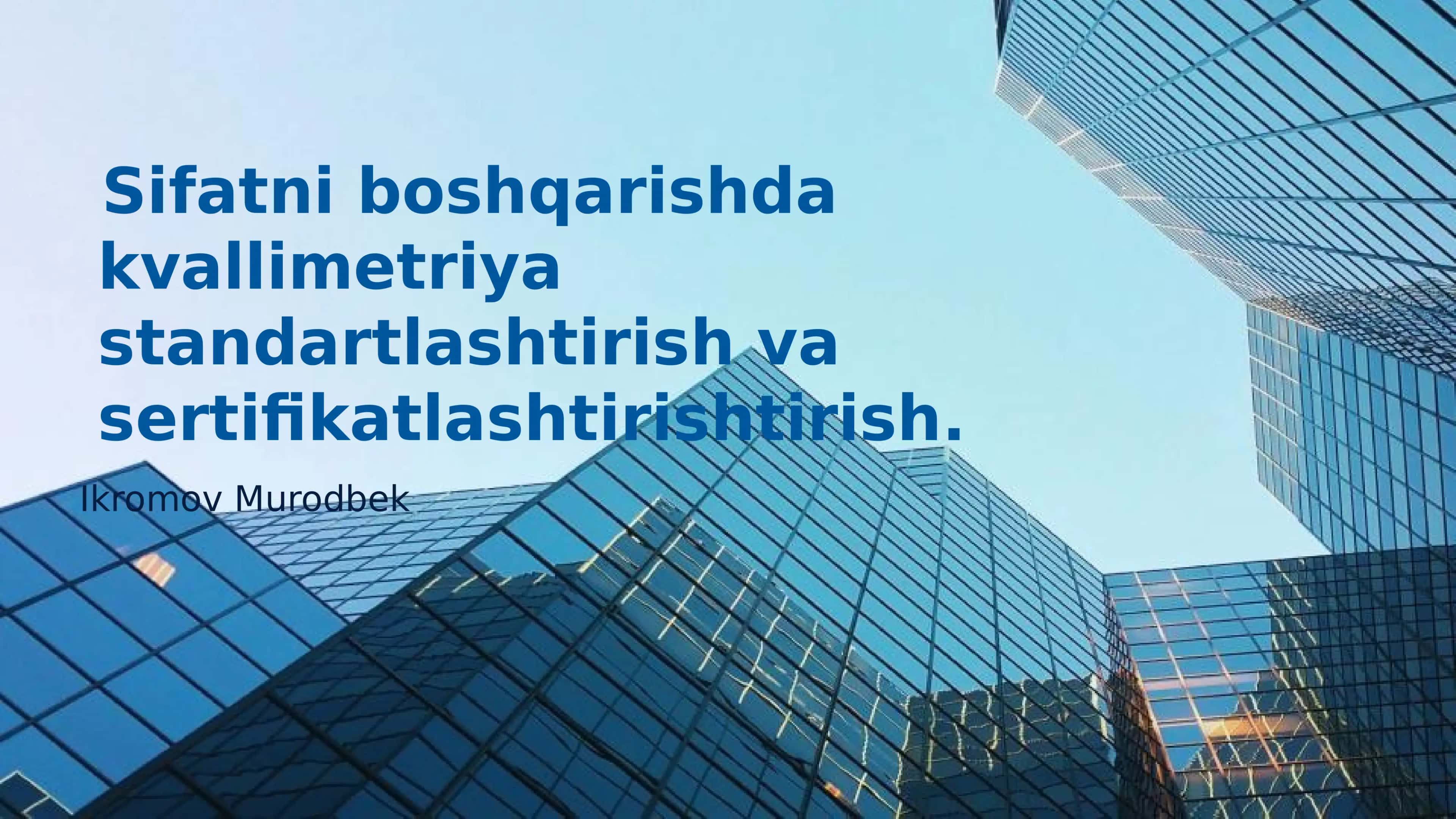 Sifatni boshqarish 1