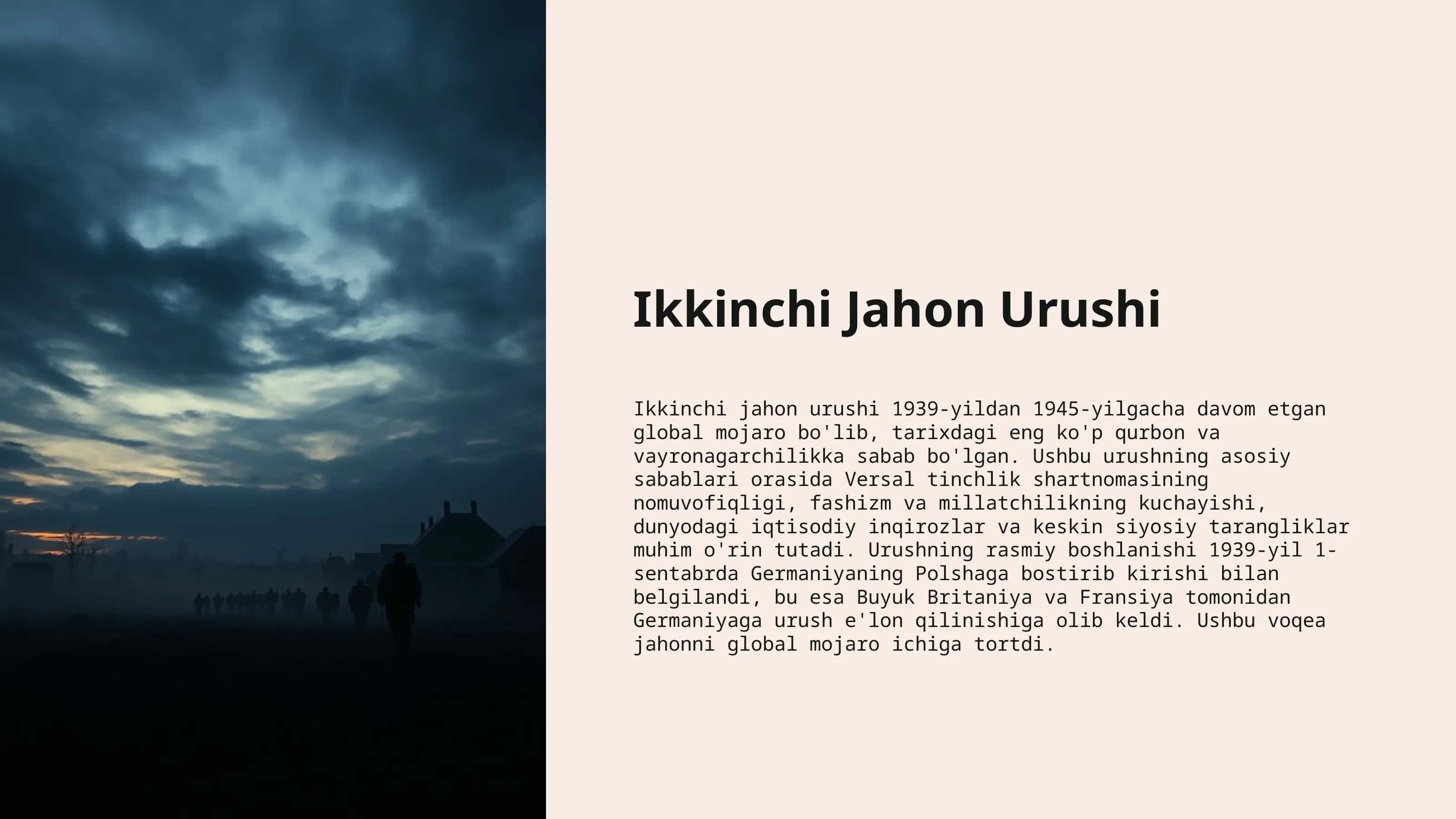 Ikkinchi Jahon Urushi 1