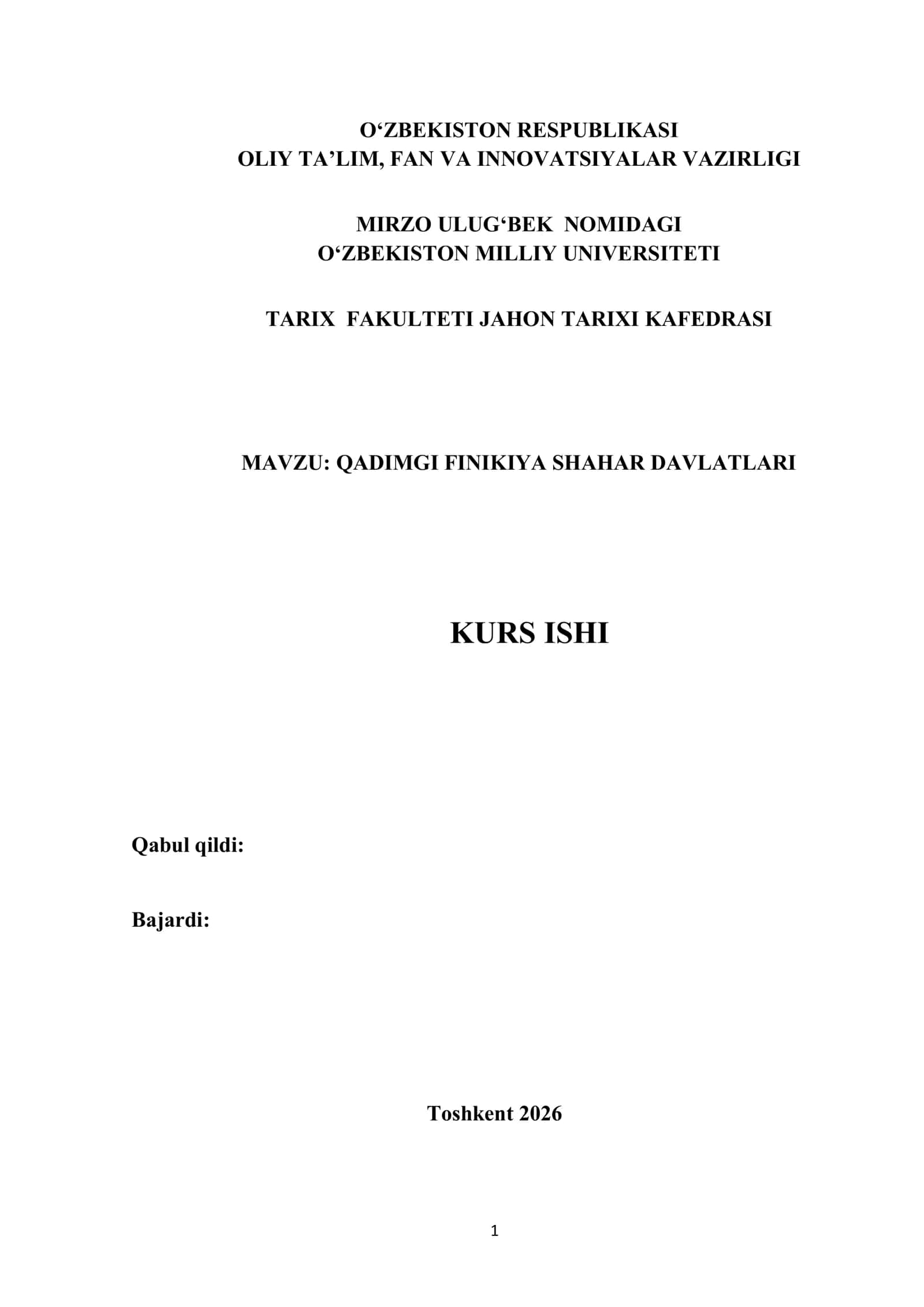 QADIMGI FINIKIYA SHAHAR DAVLATLARI 1