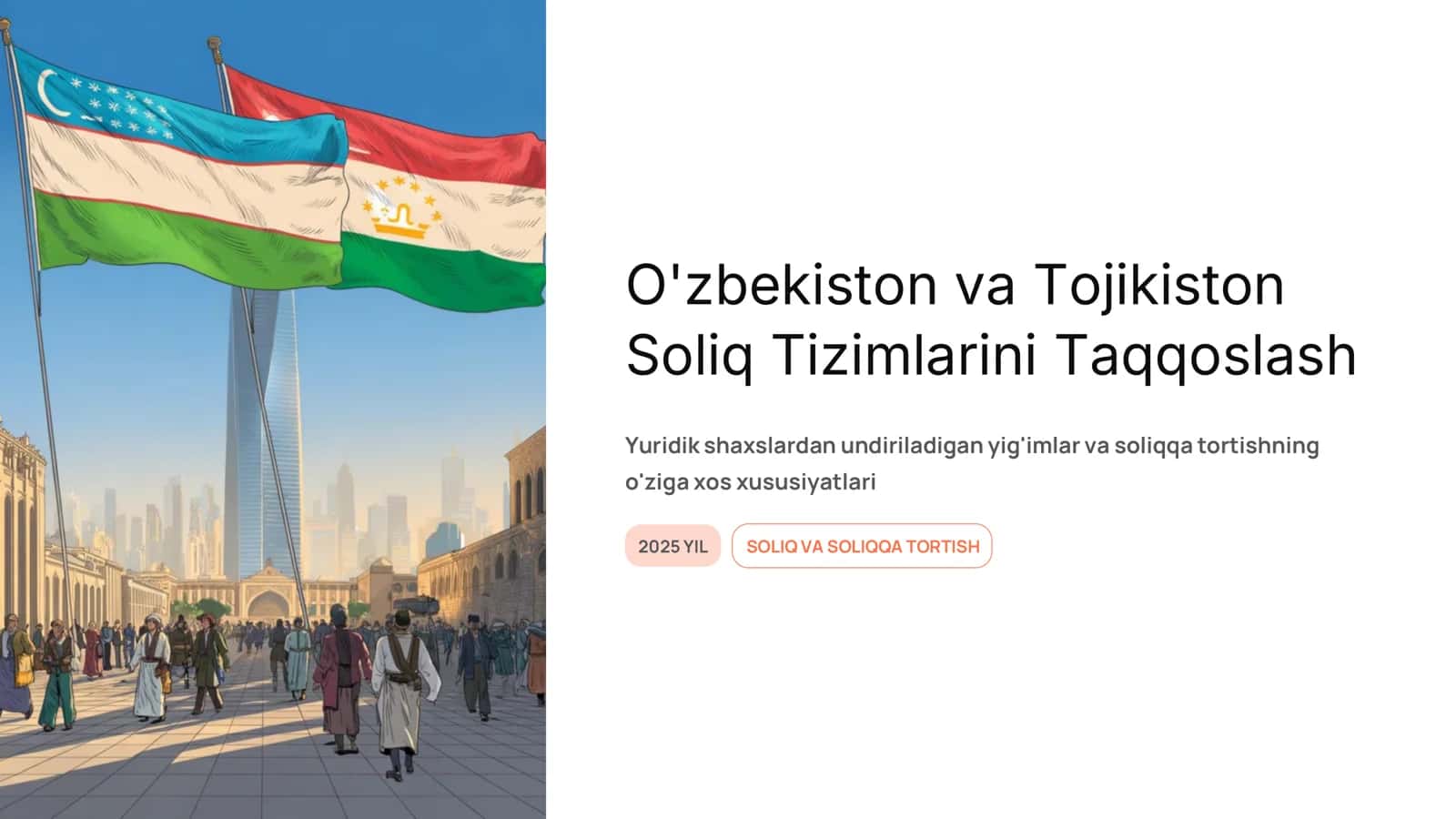 O'zbekiston va Tojikiston Soliq Tizimlarini Taqqoslash 1