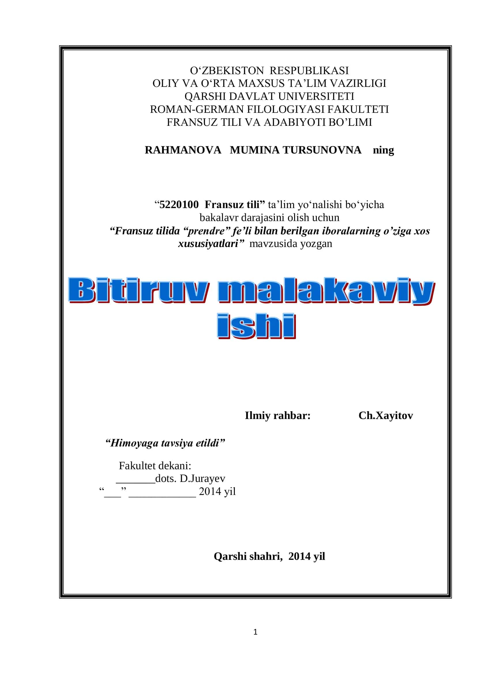 Fransuz tili 1
