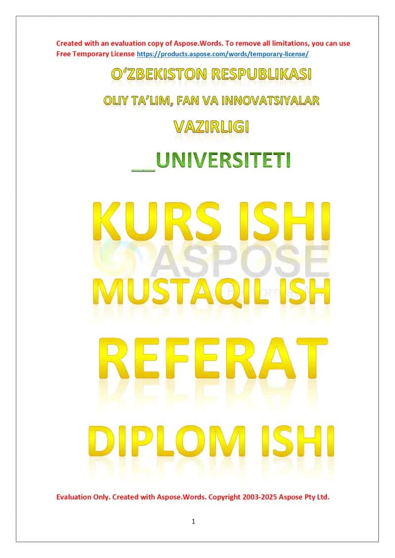 Tibbiy sug‘urta masalalari bo‘yicha maslahat xizmatlarini hisobga olish tizimini joriy etish bo‘yicha diplom ishi 1