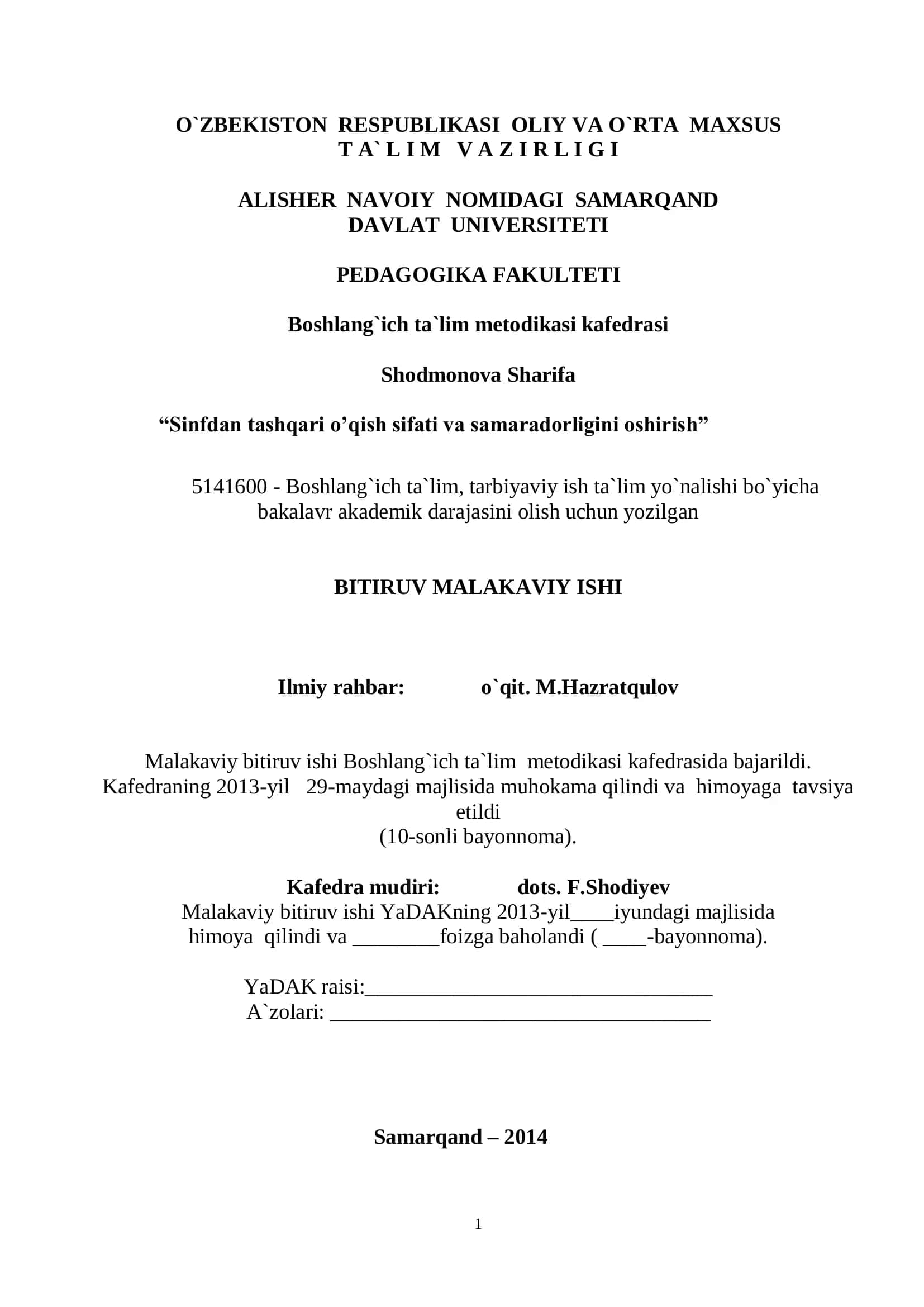 Boshlang`ich ta`lim metodikasi 1