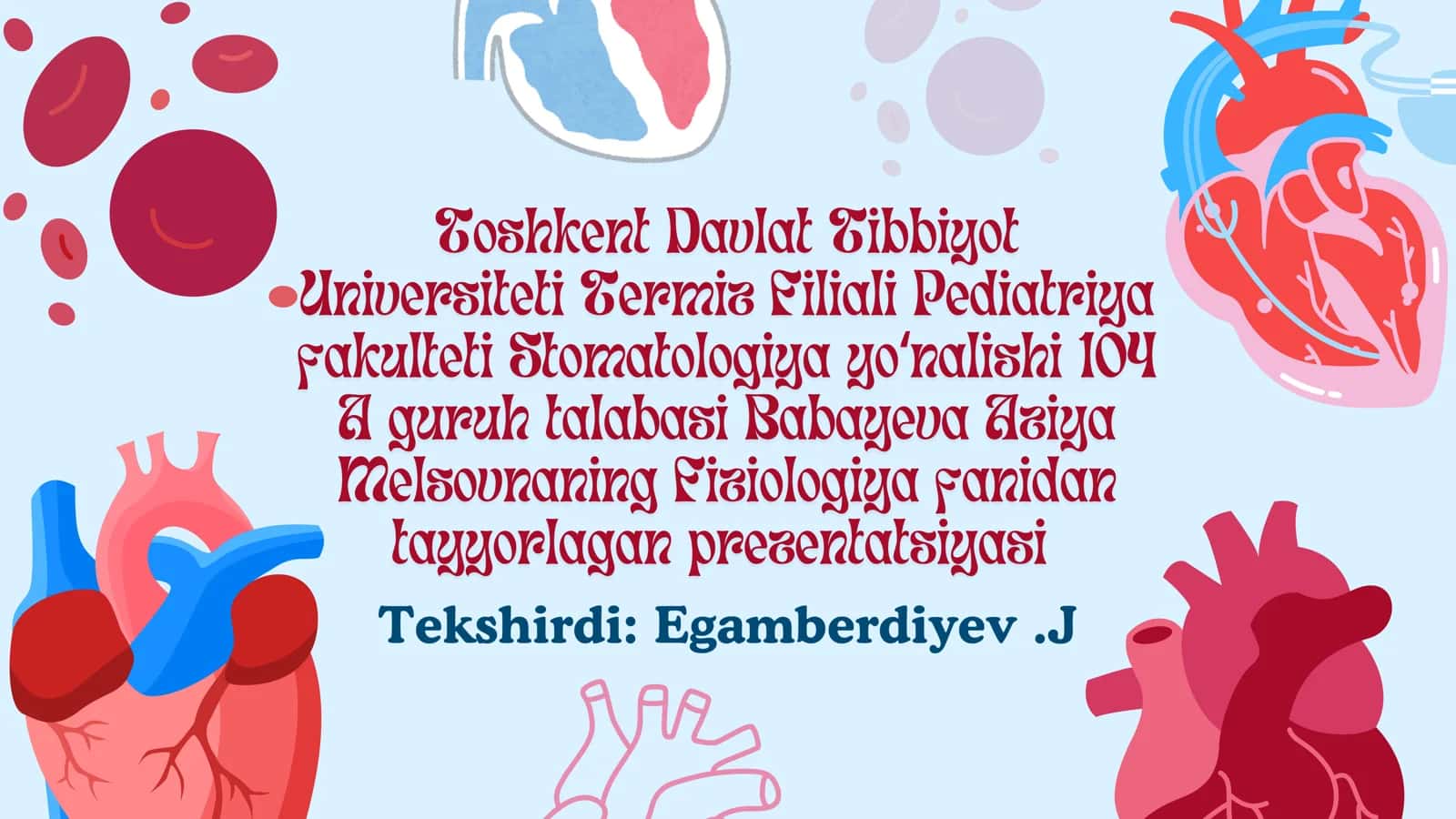Yurak faoliyatining boshqarilishini oʻrganish 1