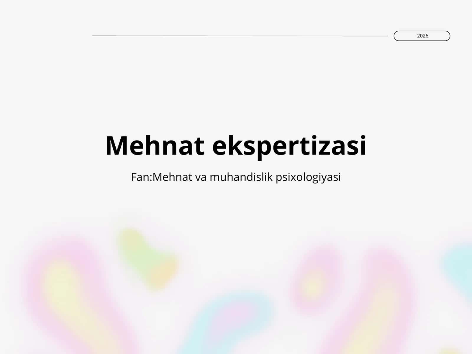 Mehnat ekspertizasi 1