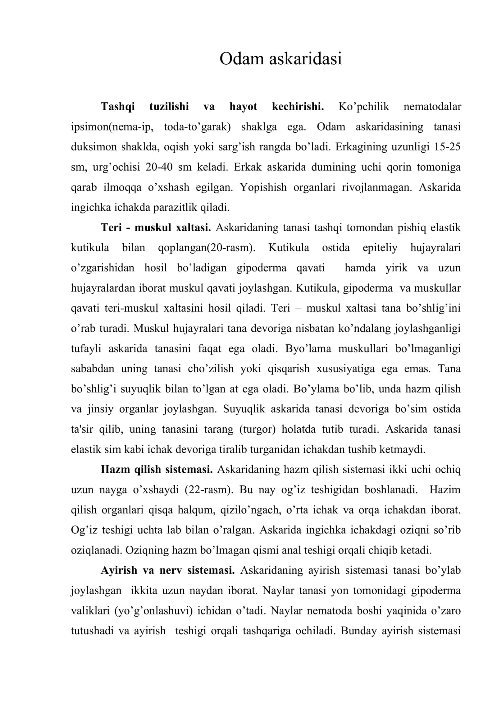 Odam askaridasi 1
