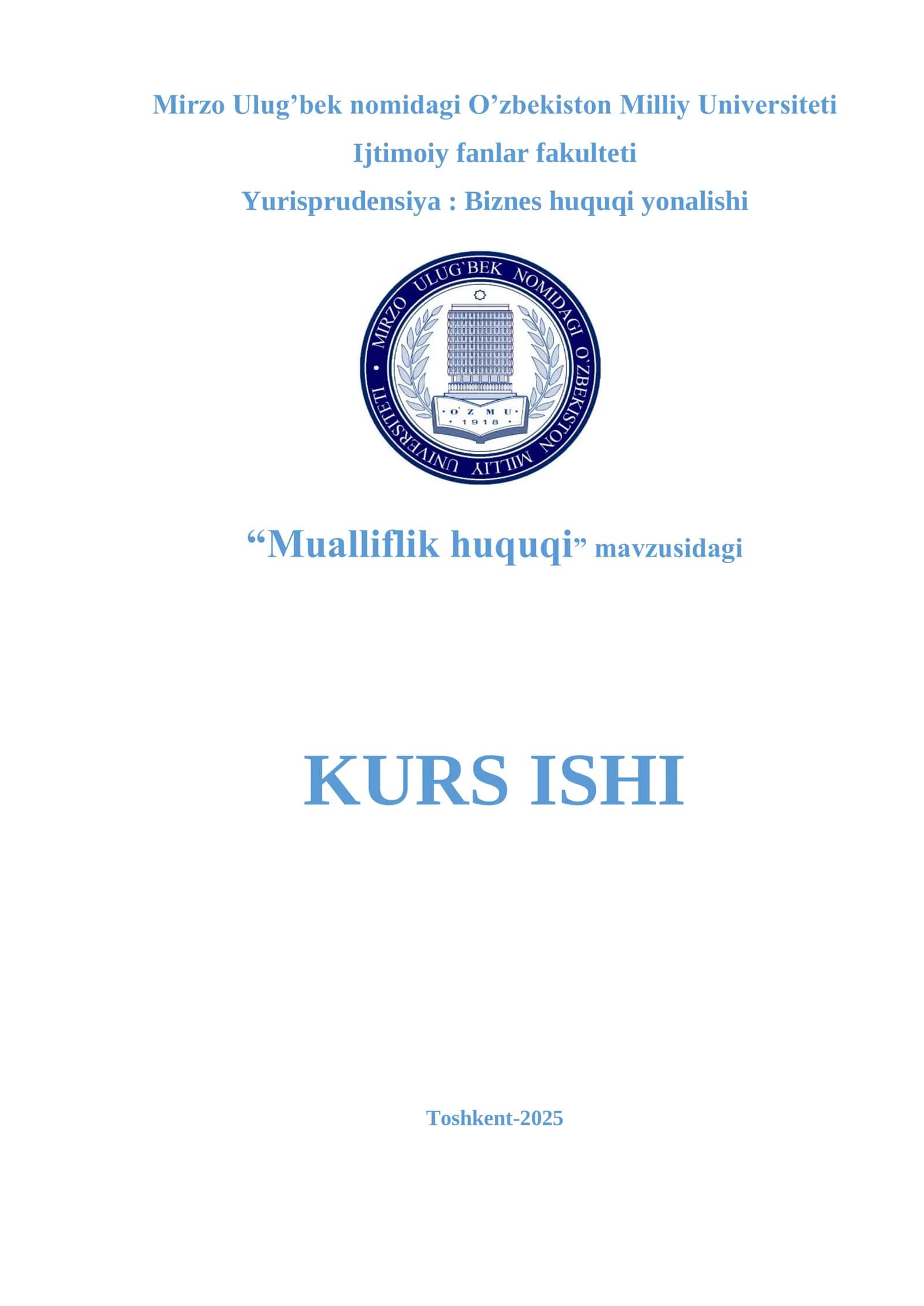 Mualliflik huquqi 1
