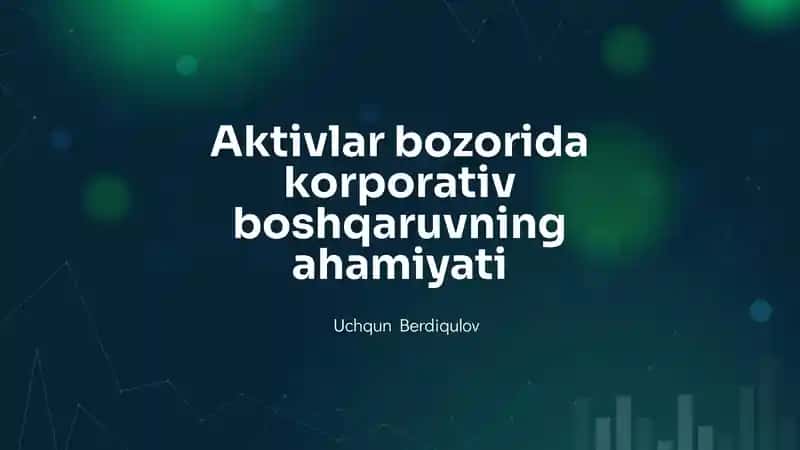 Aktivlar bozorida 1