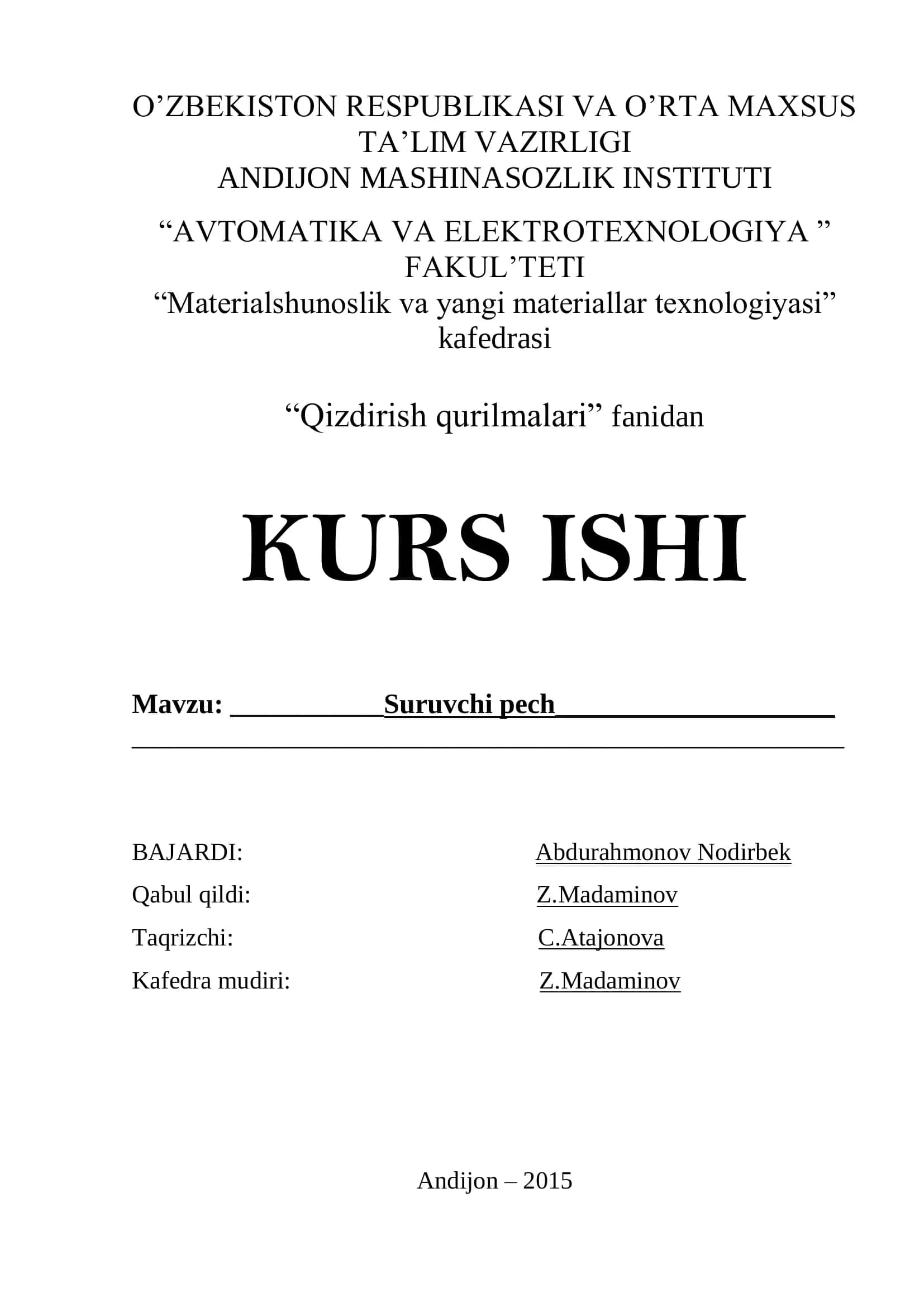 Qizdirish qurilmalari 1