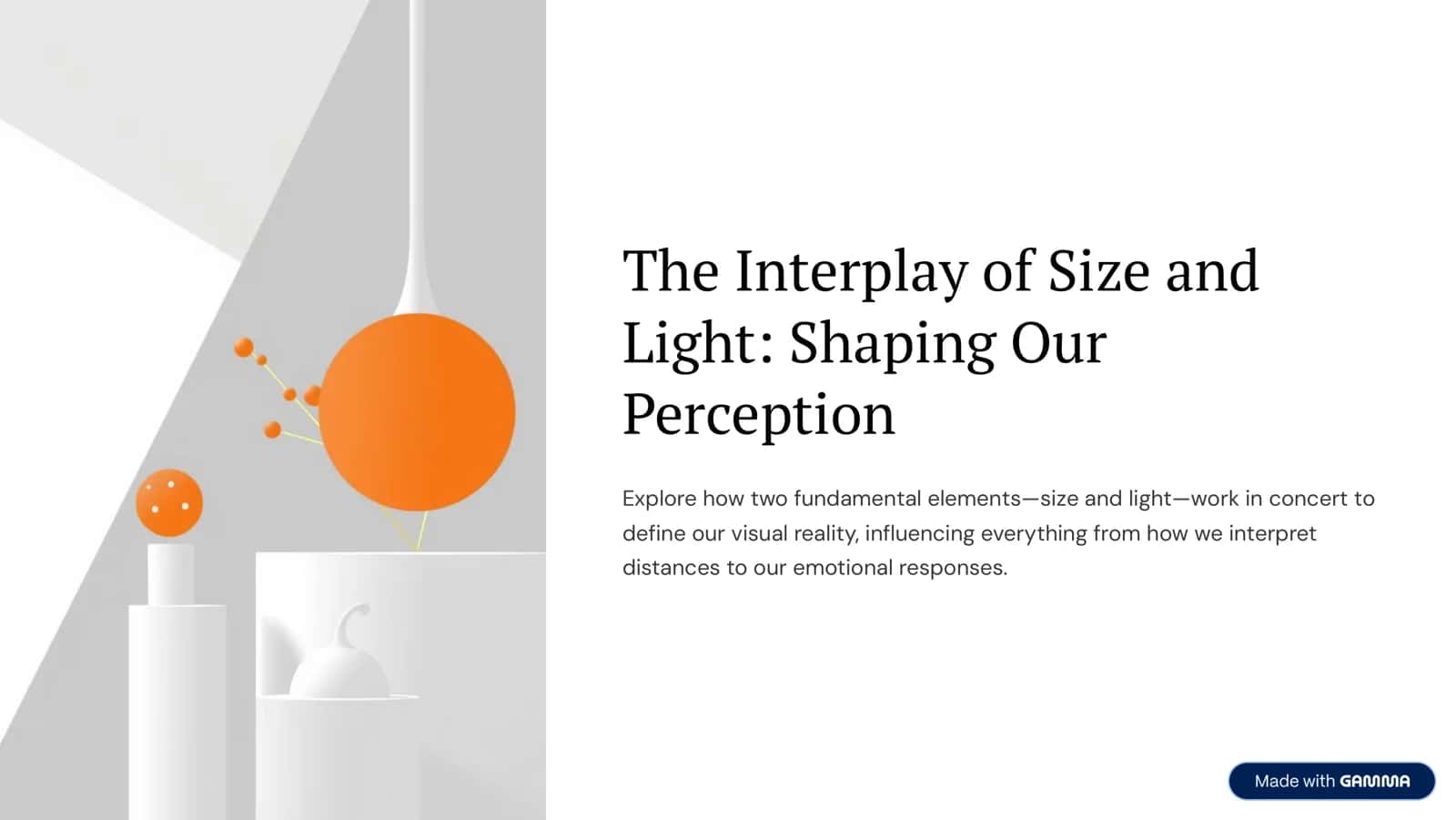 The Interplay of Size and Light: Shaping Our Perception 1