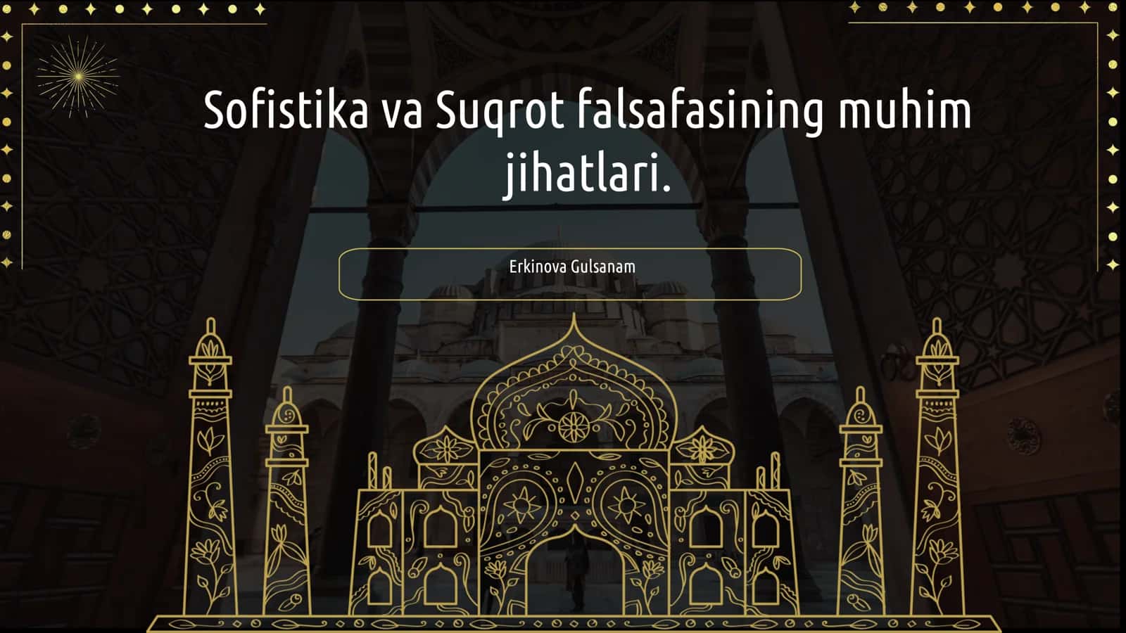 Sofistika va Suqrot falsafasining muhim jihatlari 1